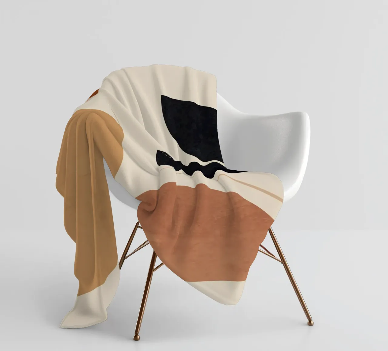 Forme astratte moderne e minimali 223 coperta in pile da ThingDesign