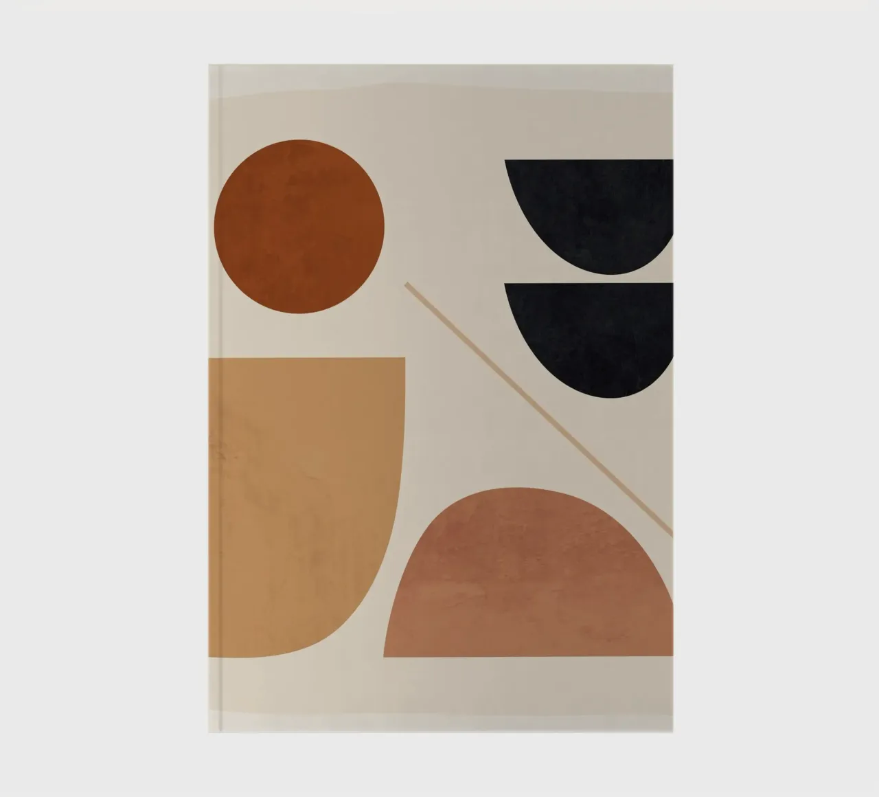 Modern Abstract Minimal Shapes 223 notebook by ThingDesign