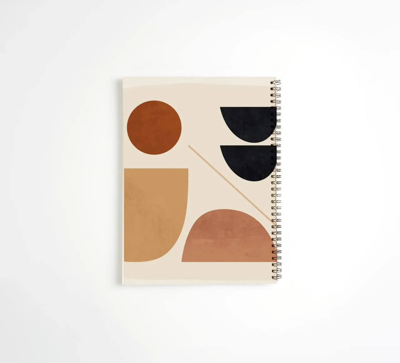 Modern Abstract Minimal Shapes 223 spiral notebook by ThingDesign
