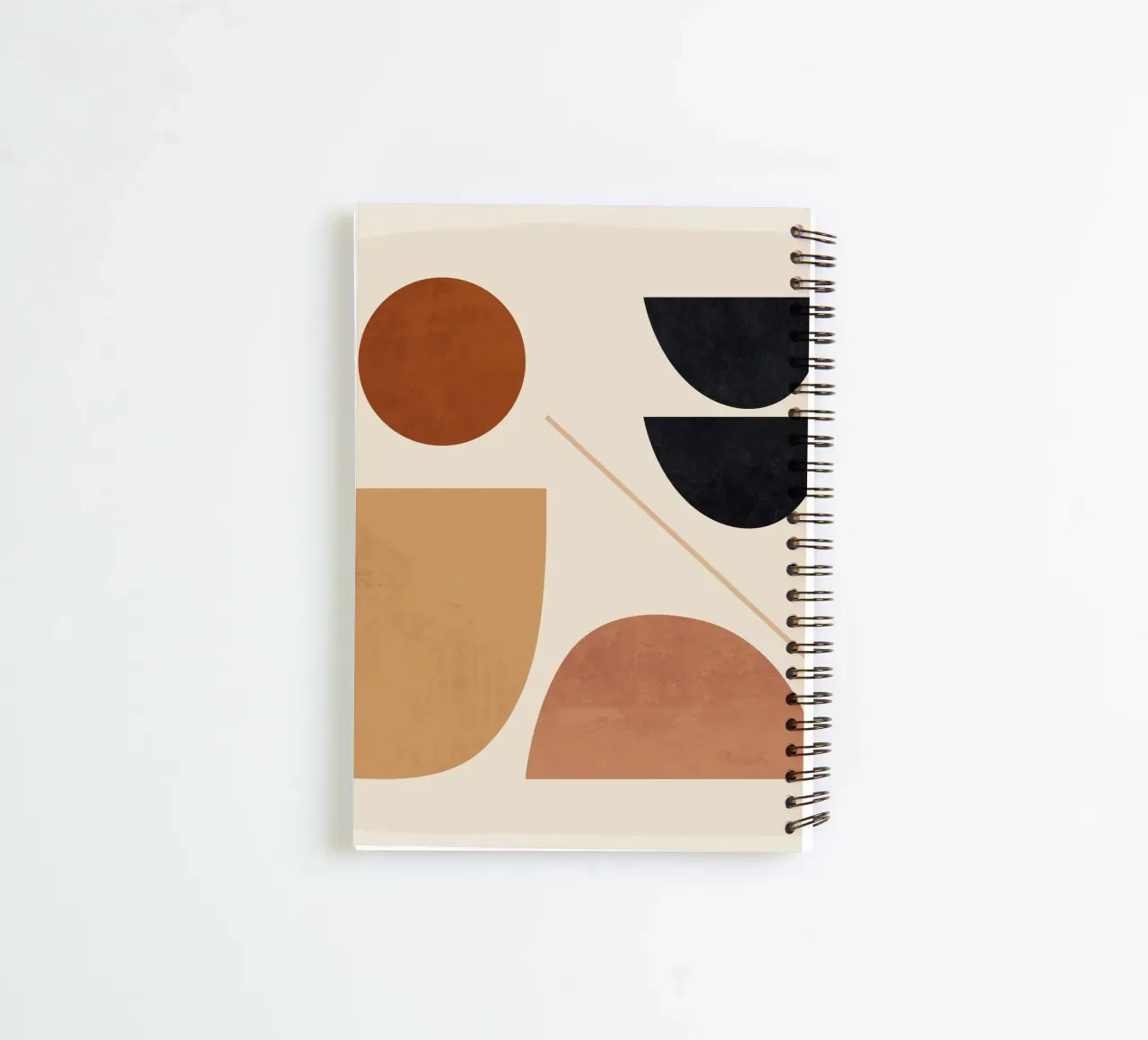Modern Abstract Minimal Shapes 223 spiral notebook by ThingDesign