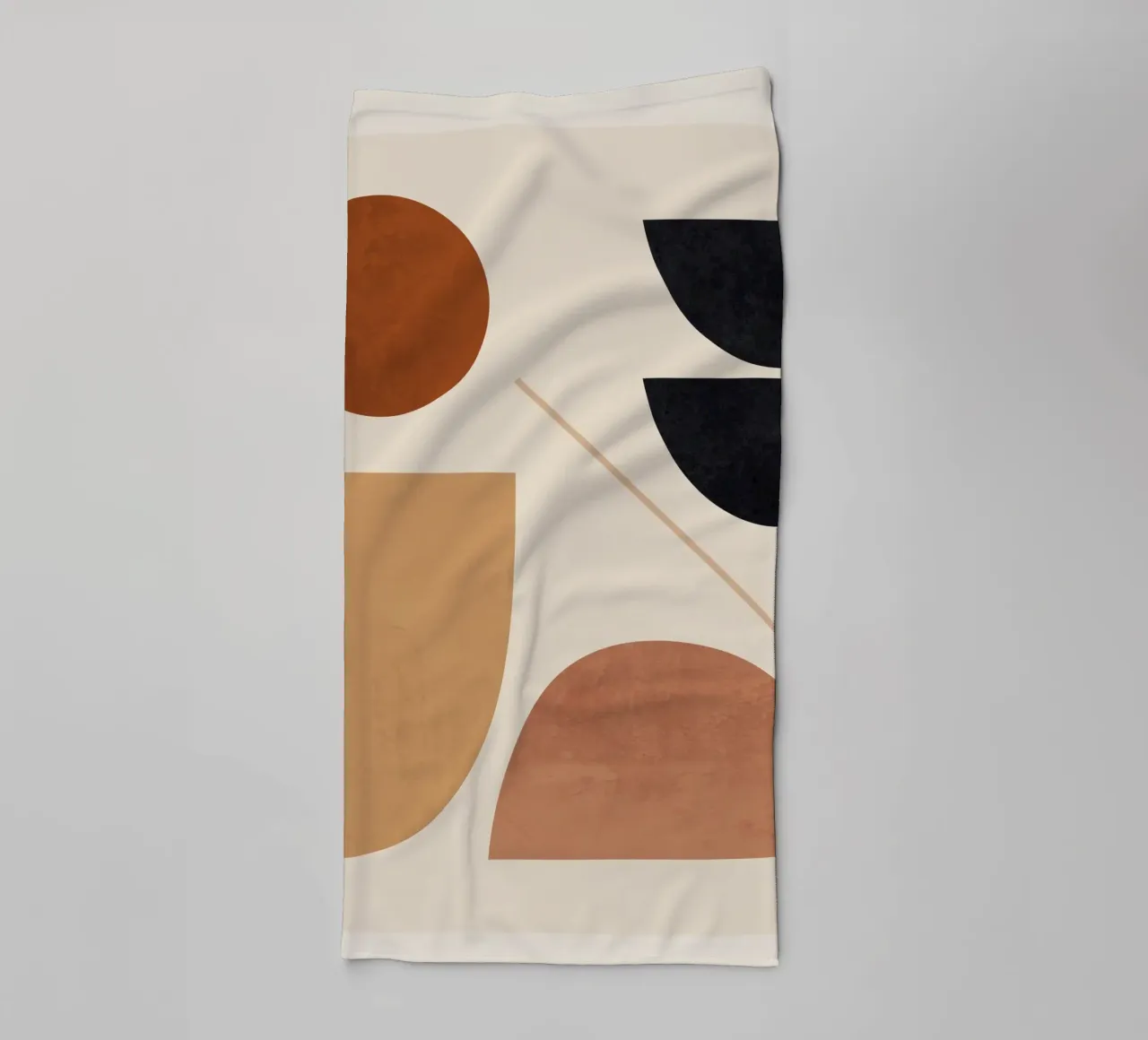 Modern Abstract Minimal Shapes 223 towel by ThingDesign