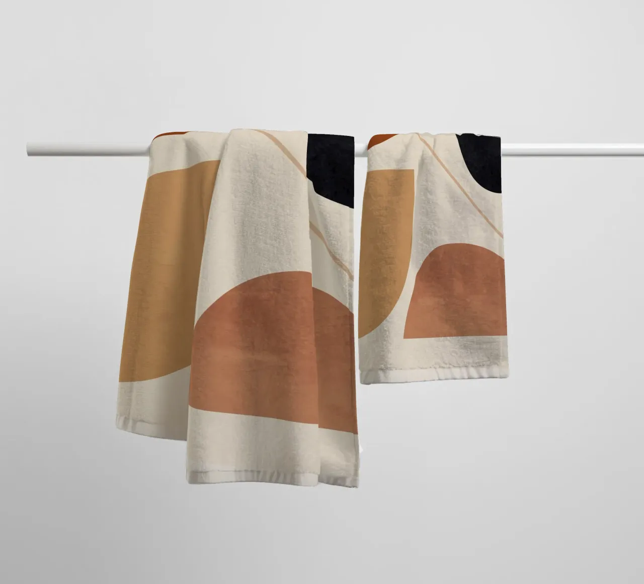 Modern Abstract Minimal Shapes 223 towel by ThingDesign