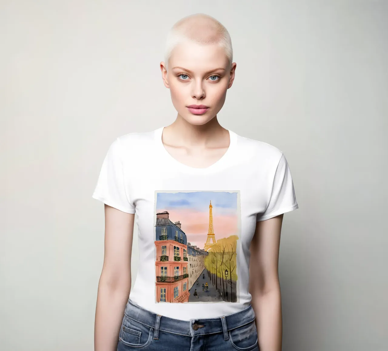 Parisian Dreams women's fitted t-shirt by DaarbyN