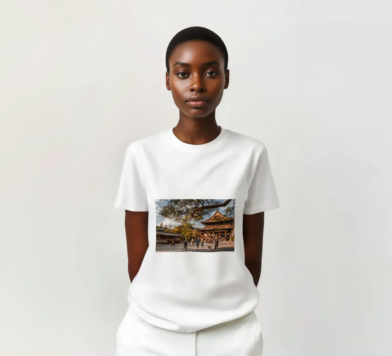 Tempio Zenkoji a Nagano, Giappone t-shirt da Marcel Bisig