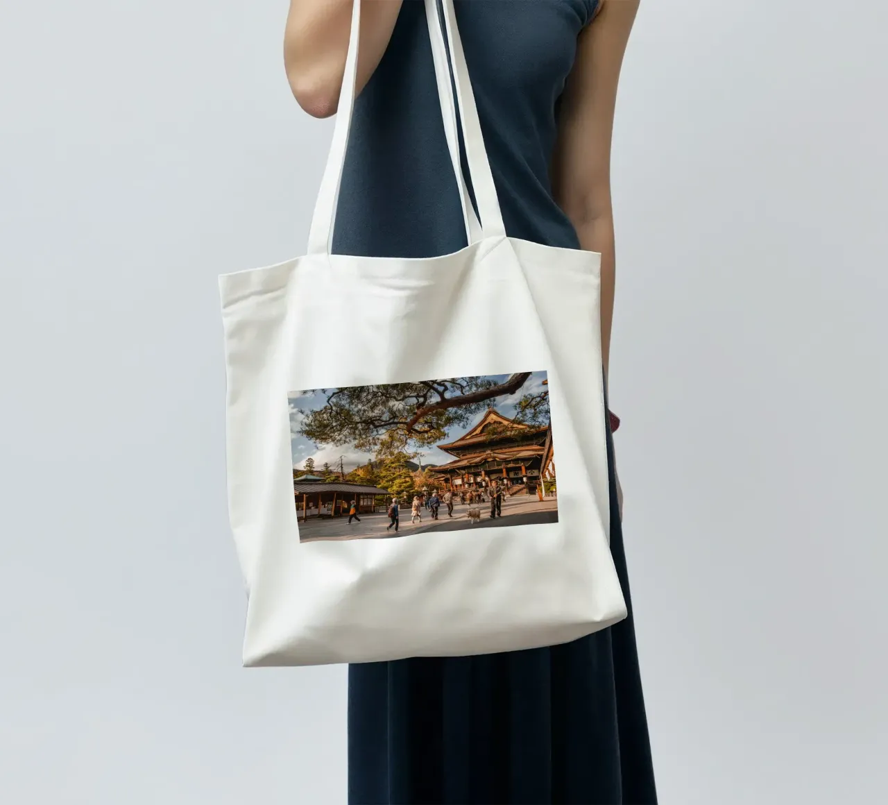 Zenkoji Temple in Nagano, Japan tote bag by Marcel Bisig