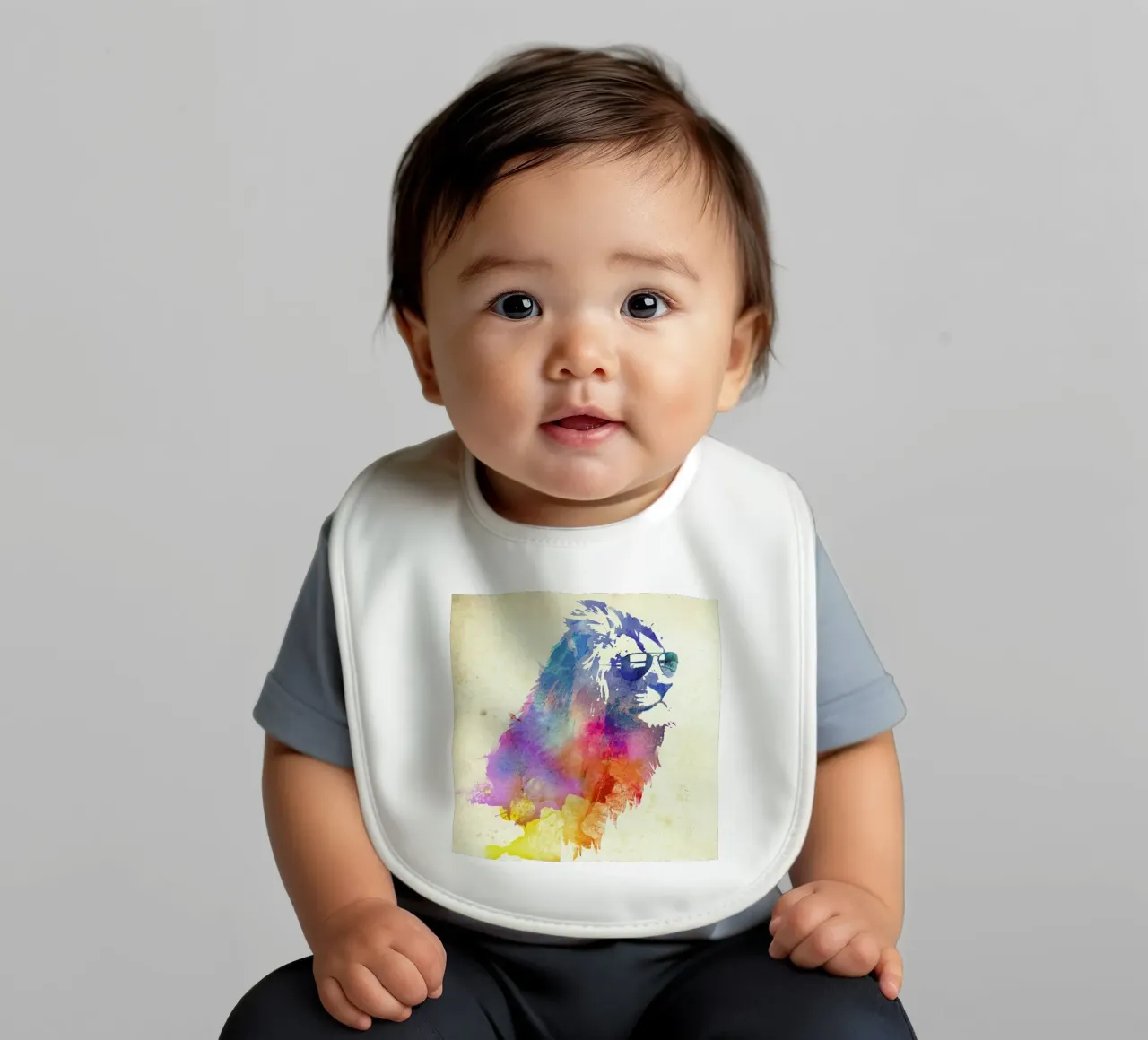 Sunny Leo baby bib by Róbert Farkas