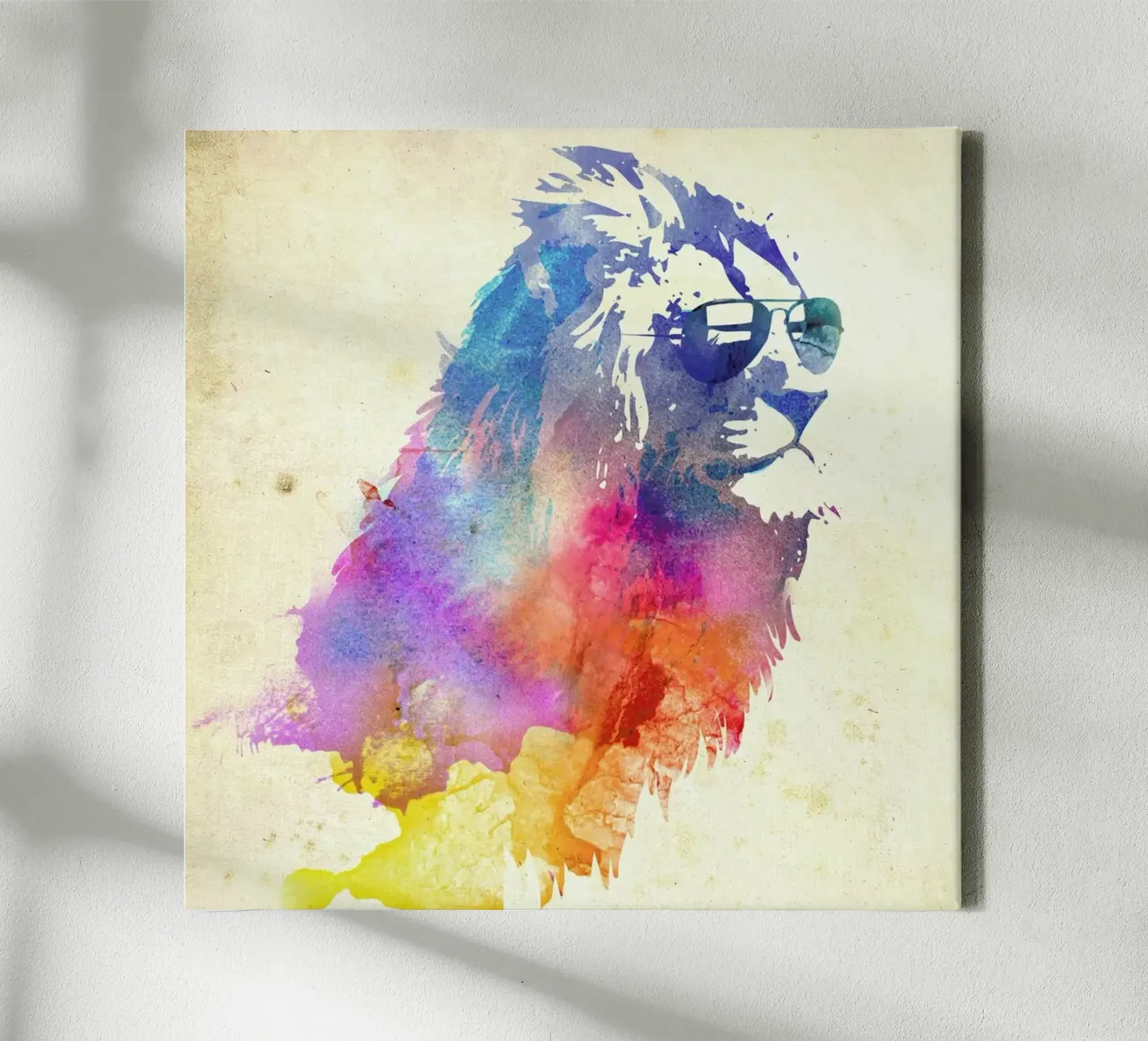 Sunny Leo canvas with Floater frame by Róbert Farkas