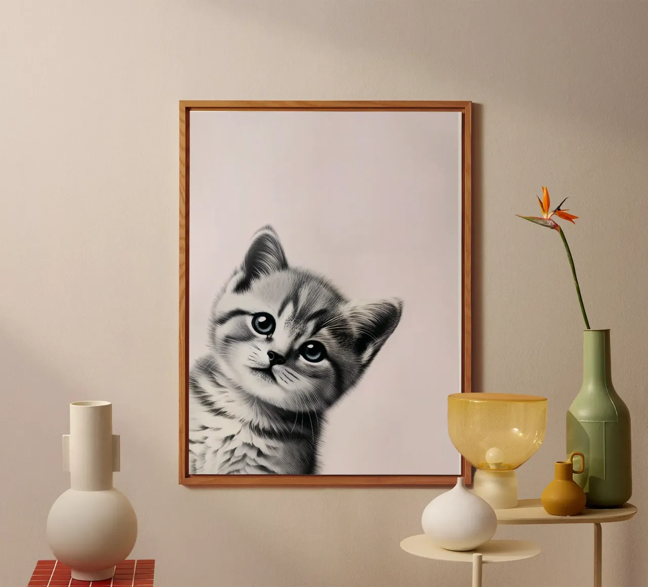 Gatto impertinente alluminio dibond da SnoopyAnimals