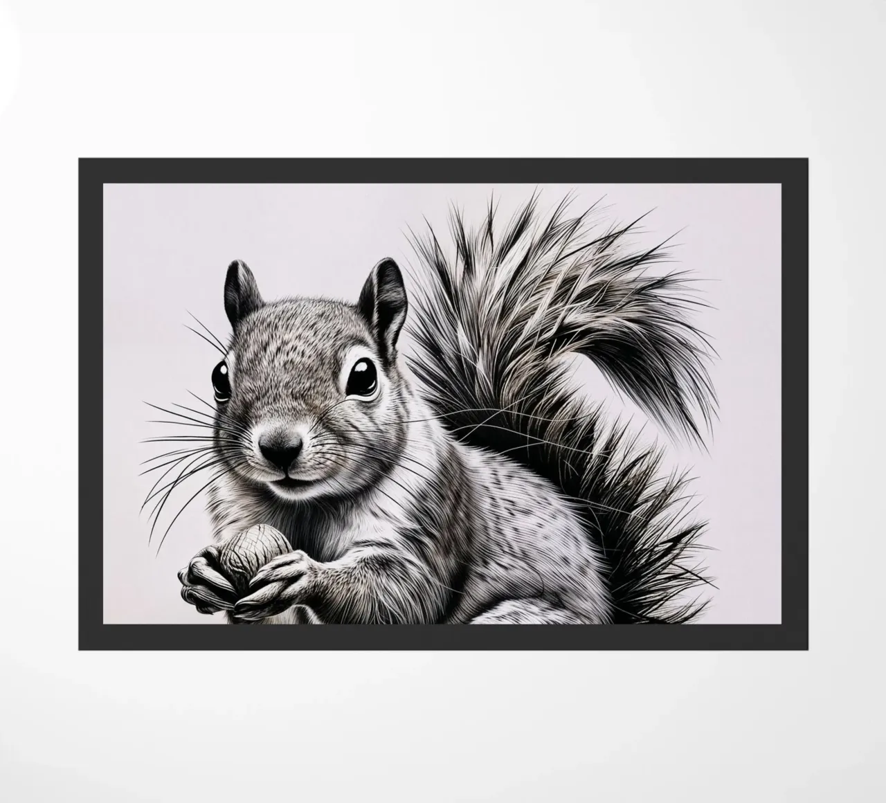 Freches Eichhörnchen Fußmatte von SnoopyAnimals