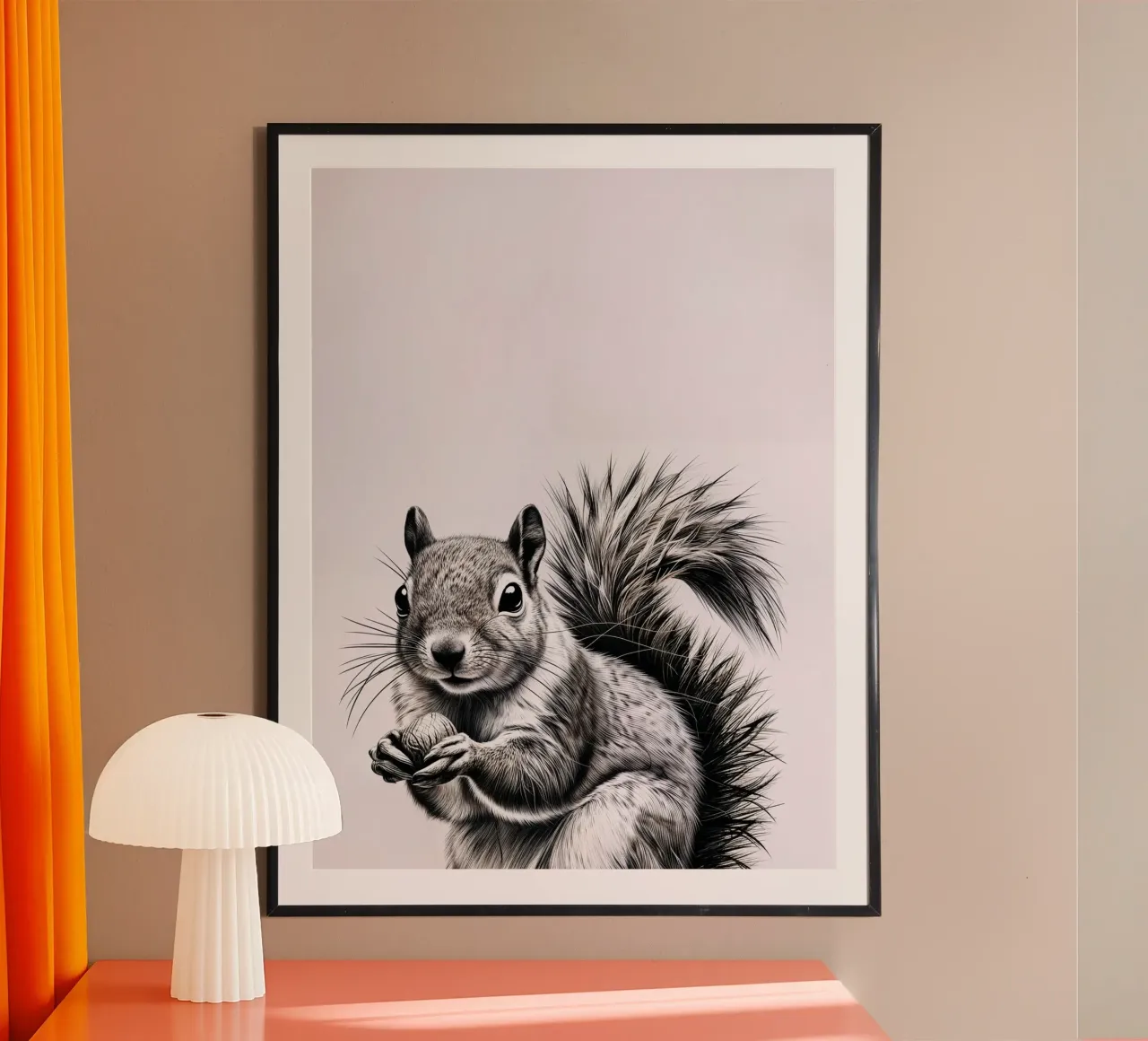 Ardilla descarada poster con marco de aluminio de SnoopyAnimals