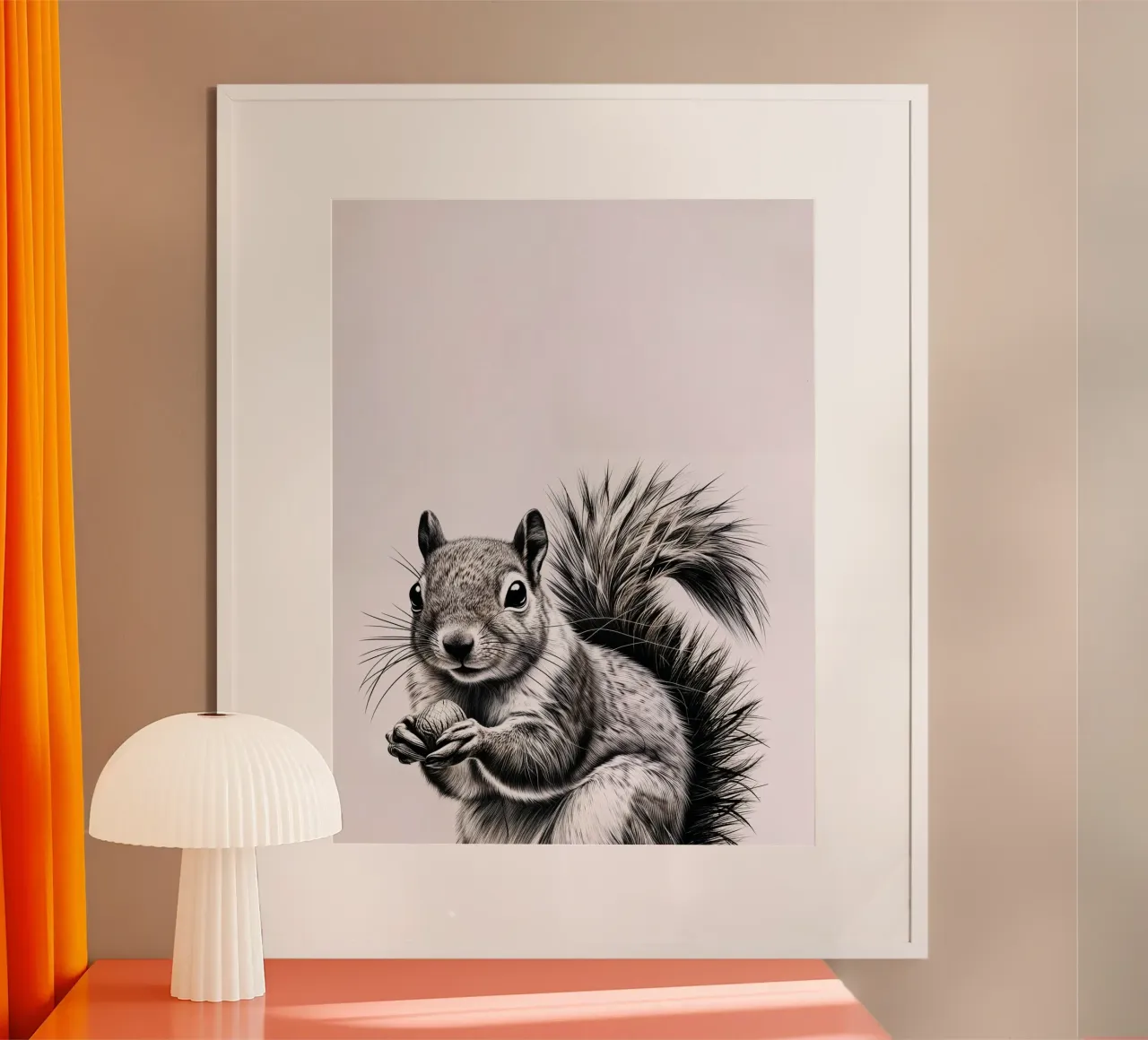 Ardilla descarada poster con marco de aluminio de SnoopyAnimals