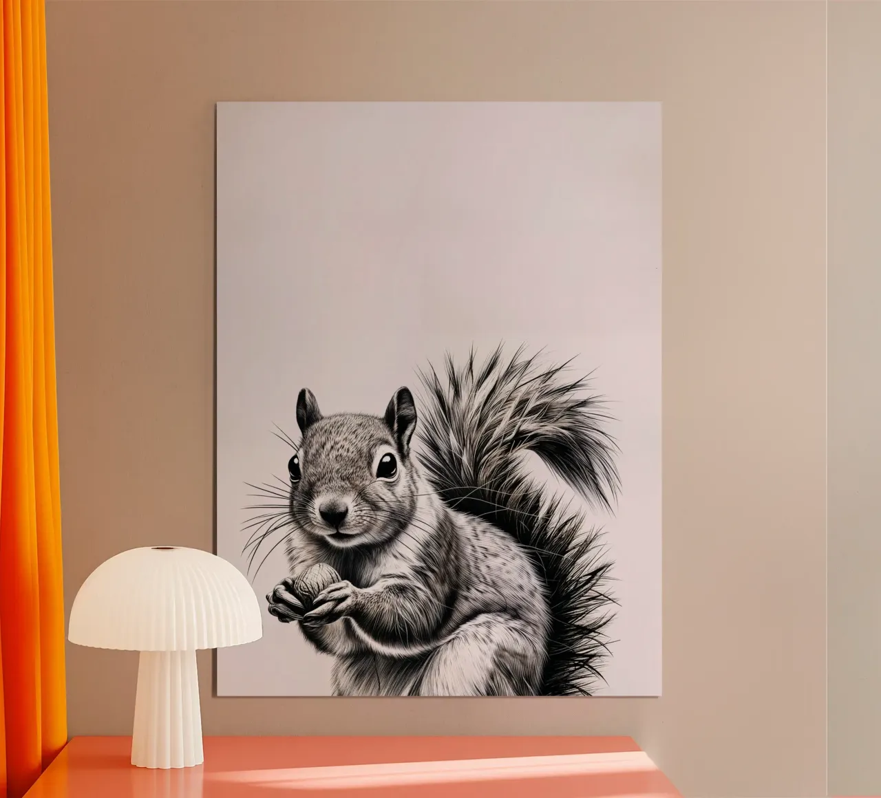 Ardilla descarada poster con marco de aluminio de SnoopyAnimals