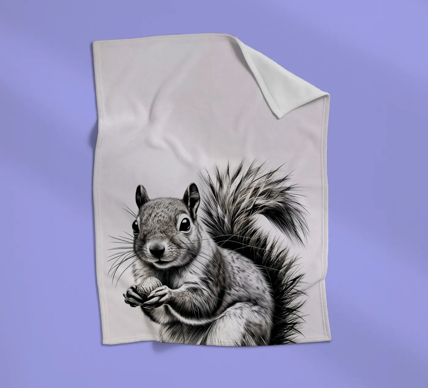 Cheeky Squirrel Fleecedecke von SnoopyAnimals