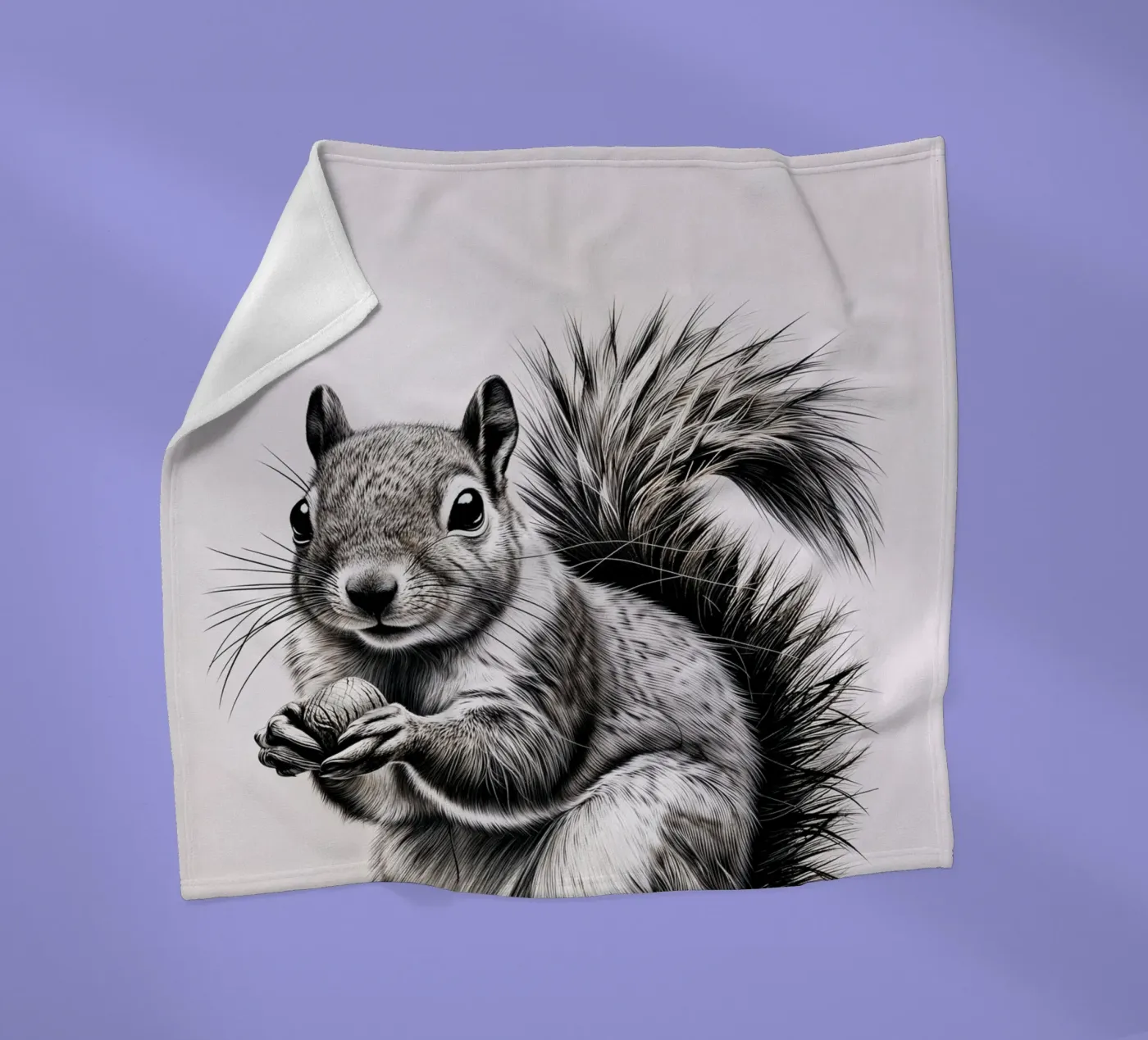 Cheeky Squirrel Fleecedecke von SnoopyAnimals