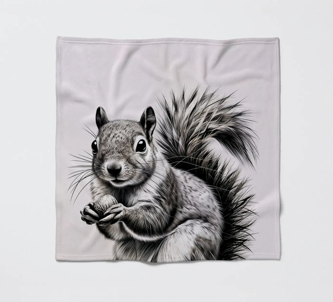 Cheeky Squirrel Fleecedecke von SnoopyAnimals