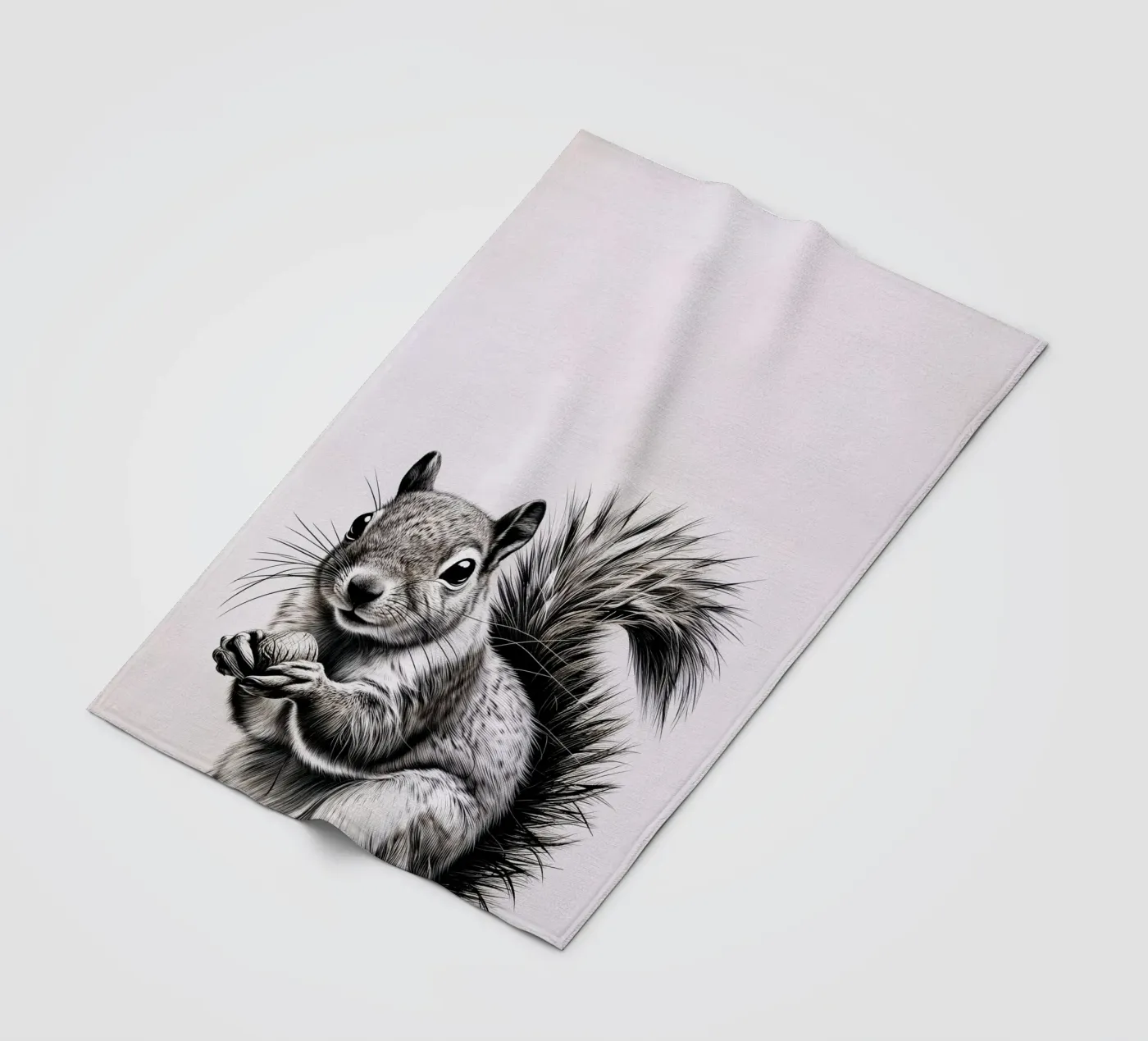 Cheeky Squirrel Fleecedecke von SnoopyAnimals