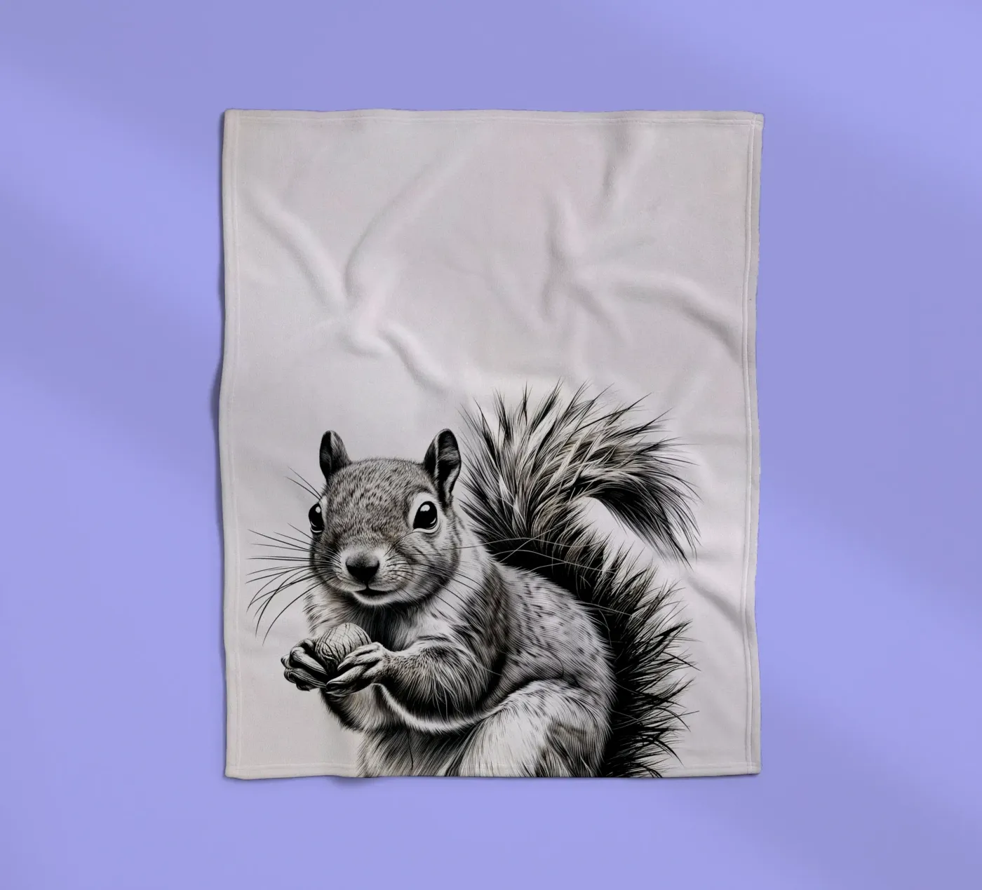 Cheeky Squirrel Fleecedecke von SnoopyAnimals