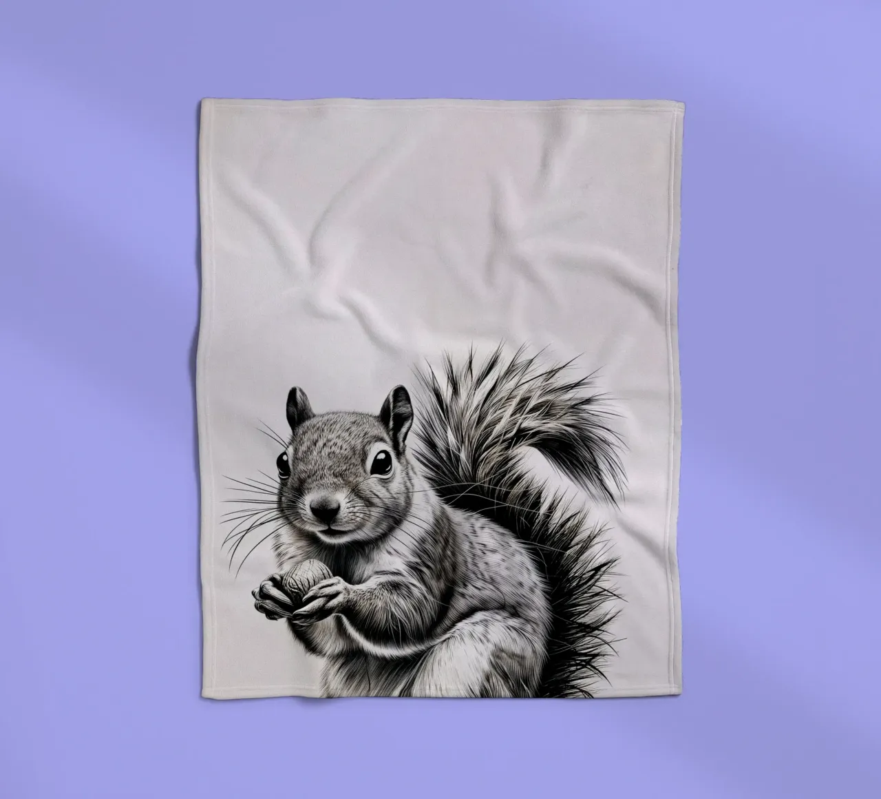 Freches Eichhörnchen Fleecedecke von SnoopyAnimals