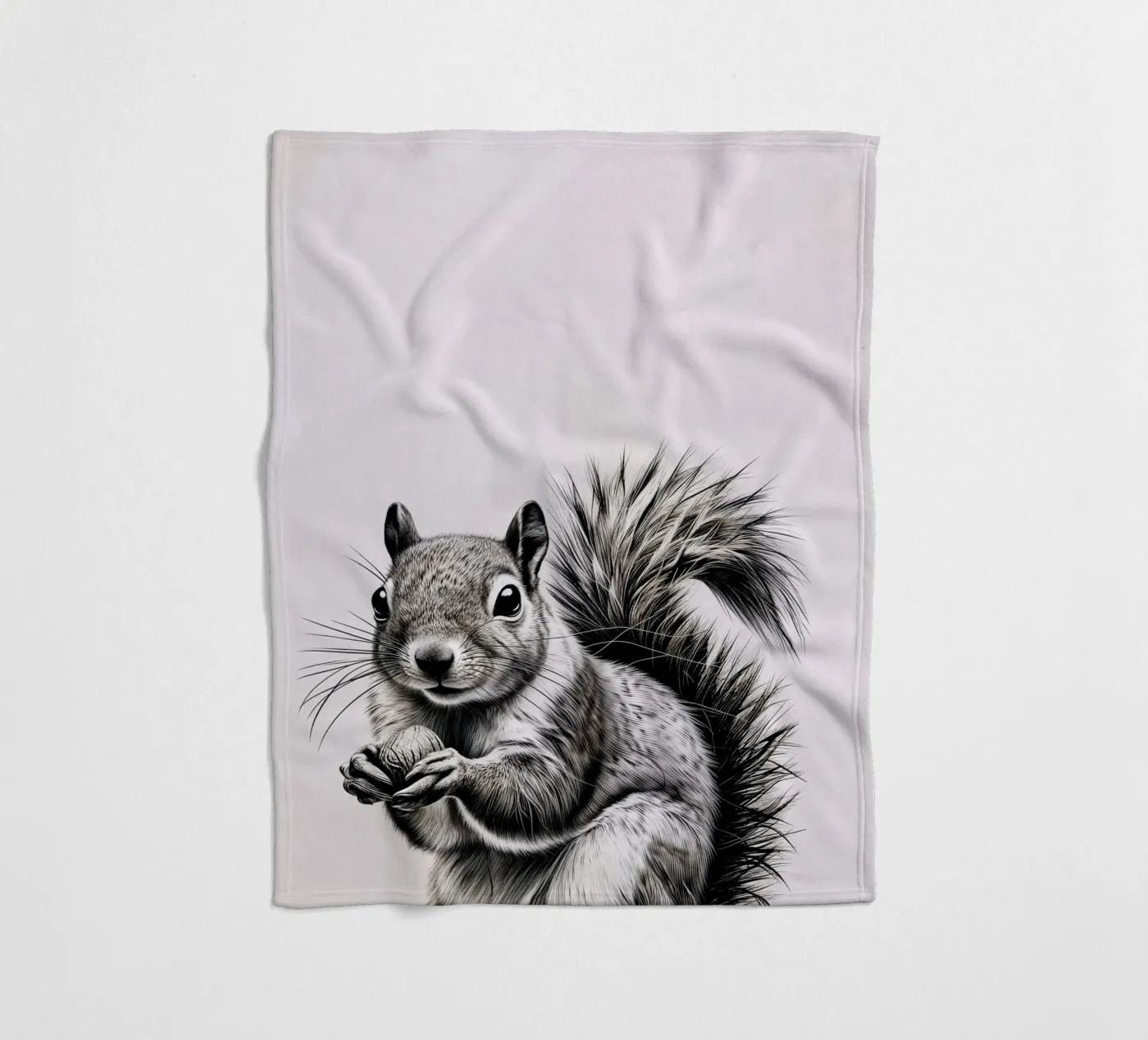 Cheeky Squirrel Fleecedecke von SnoopyAnimals