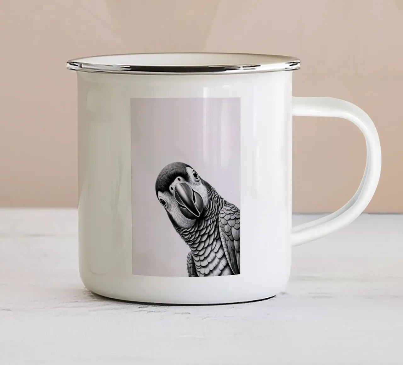 Pappagallo impertinente tazza in smalto da SnoopyAnimals