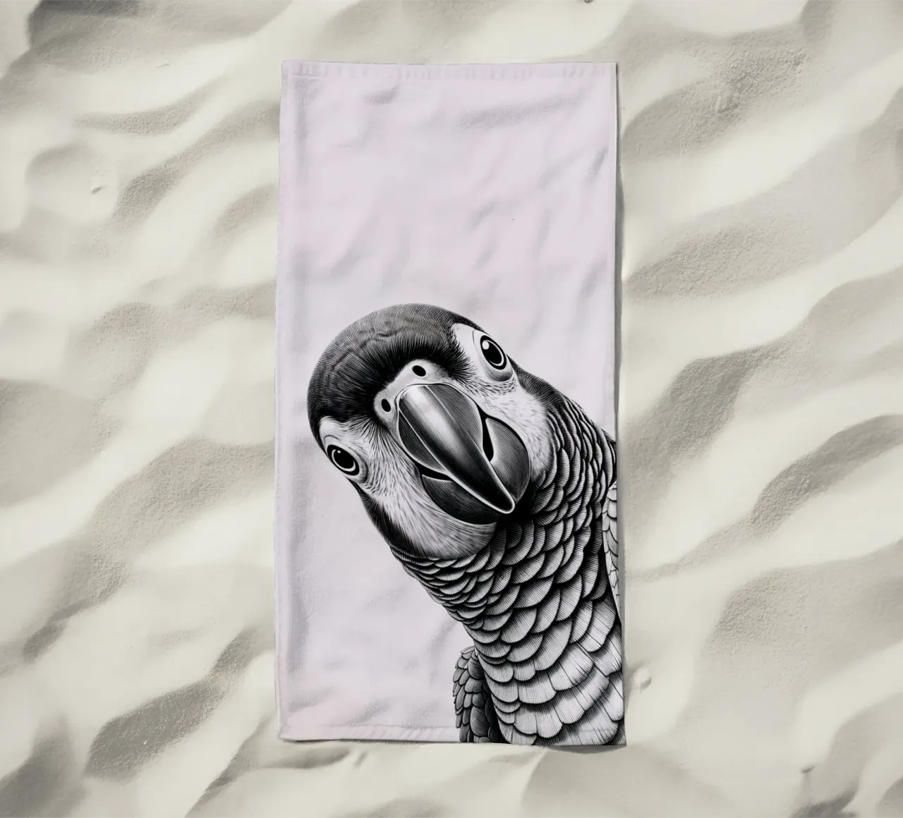 Pappagallo impertinente telo mare da SnoopyAnimals