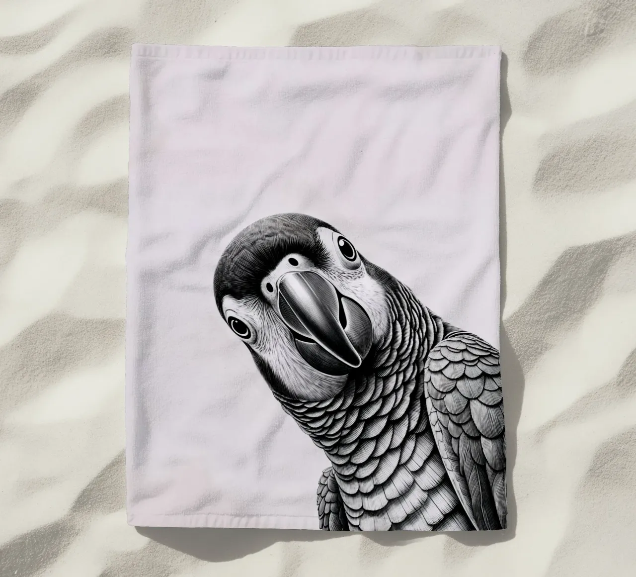 Pappagallo impertinente telo mare da SnoopyAnimals