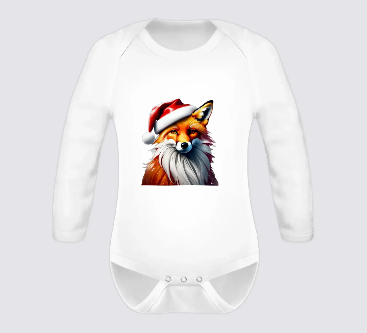 White Lion New Year long-sleeve baby romper by Holidays