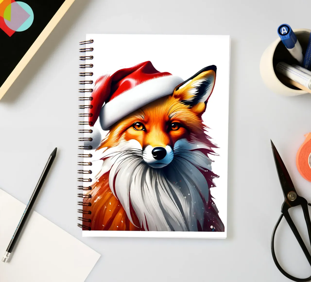 White Lion New Year spiral notebook by Holidays