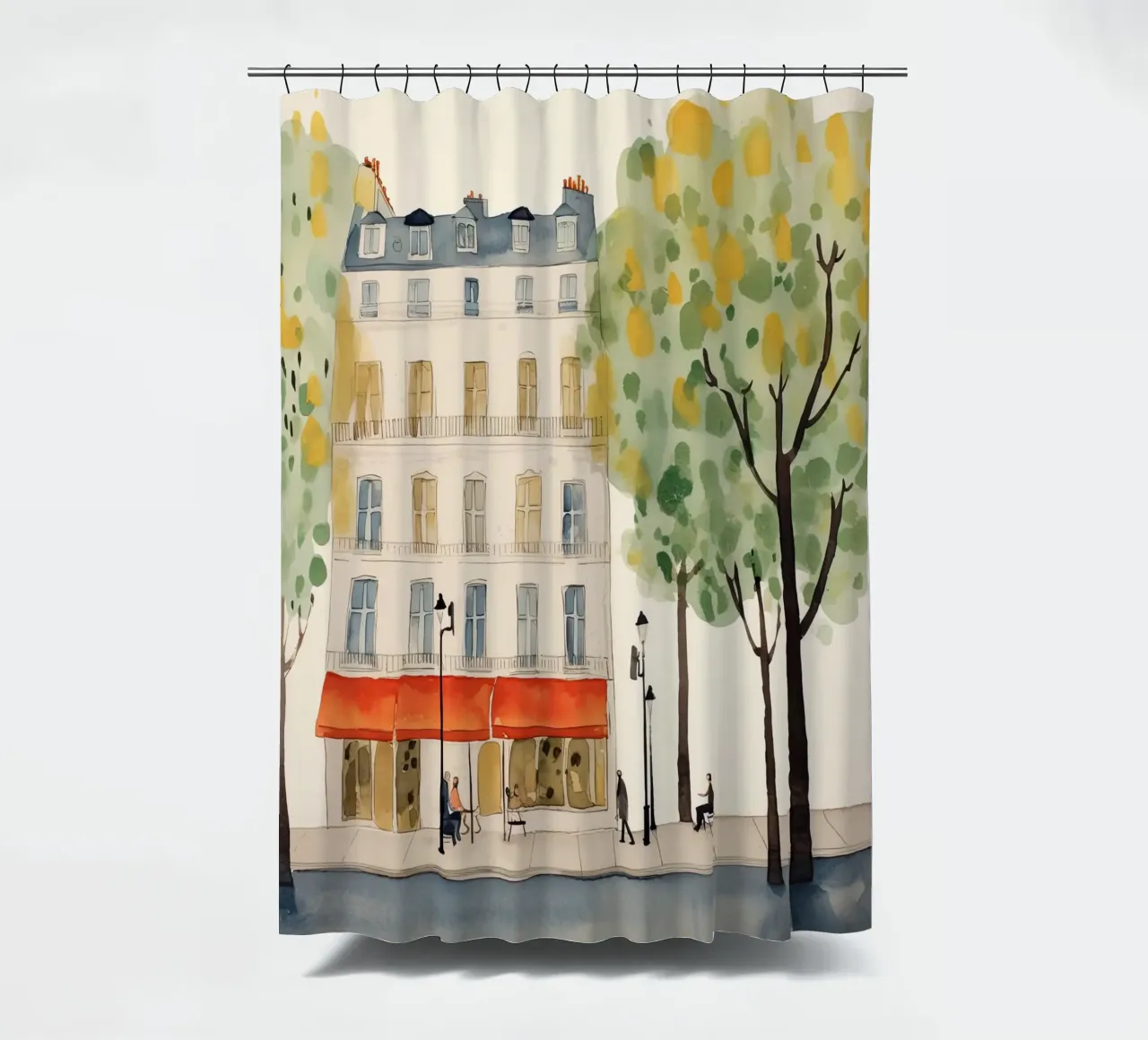 Parisian Street Style shower curtain by DaarbyN