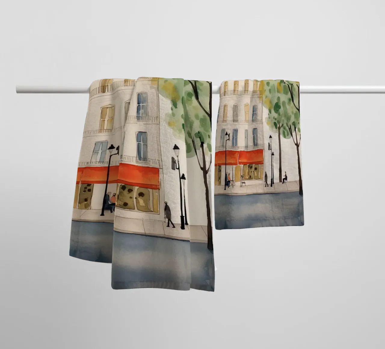 Pariser Straßenstil Handtuch von DaarbyN