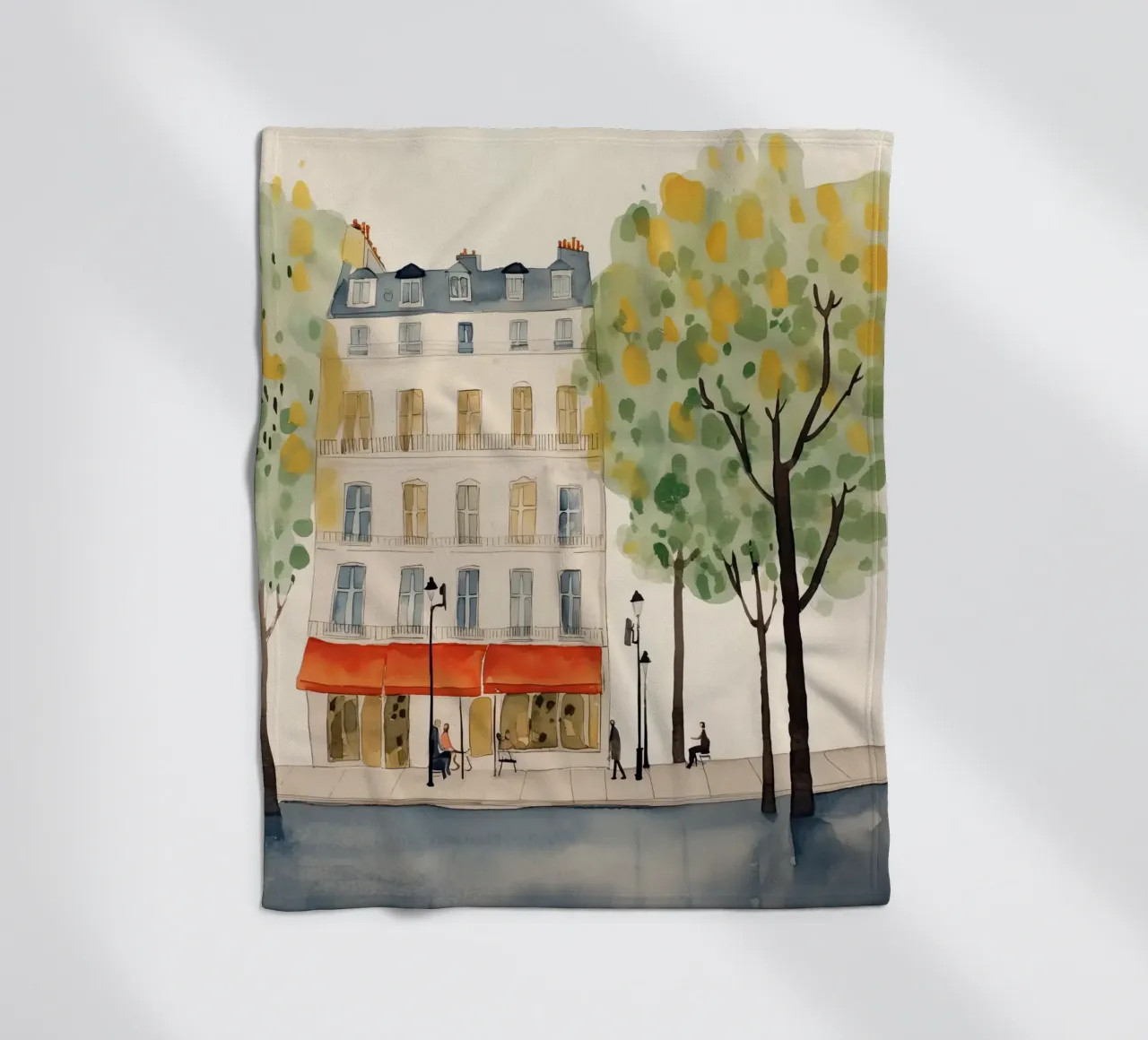 Parisian Street Style fleece blanket by DaarbyN
