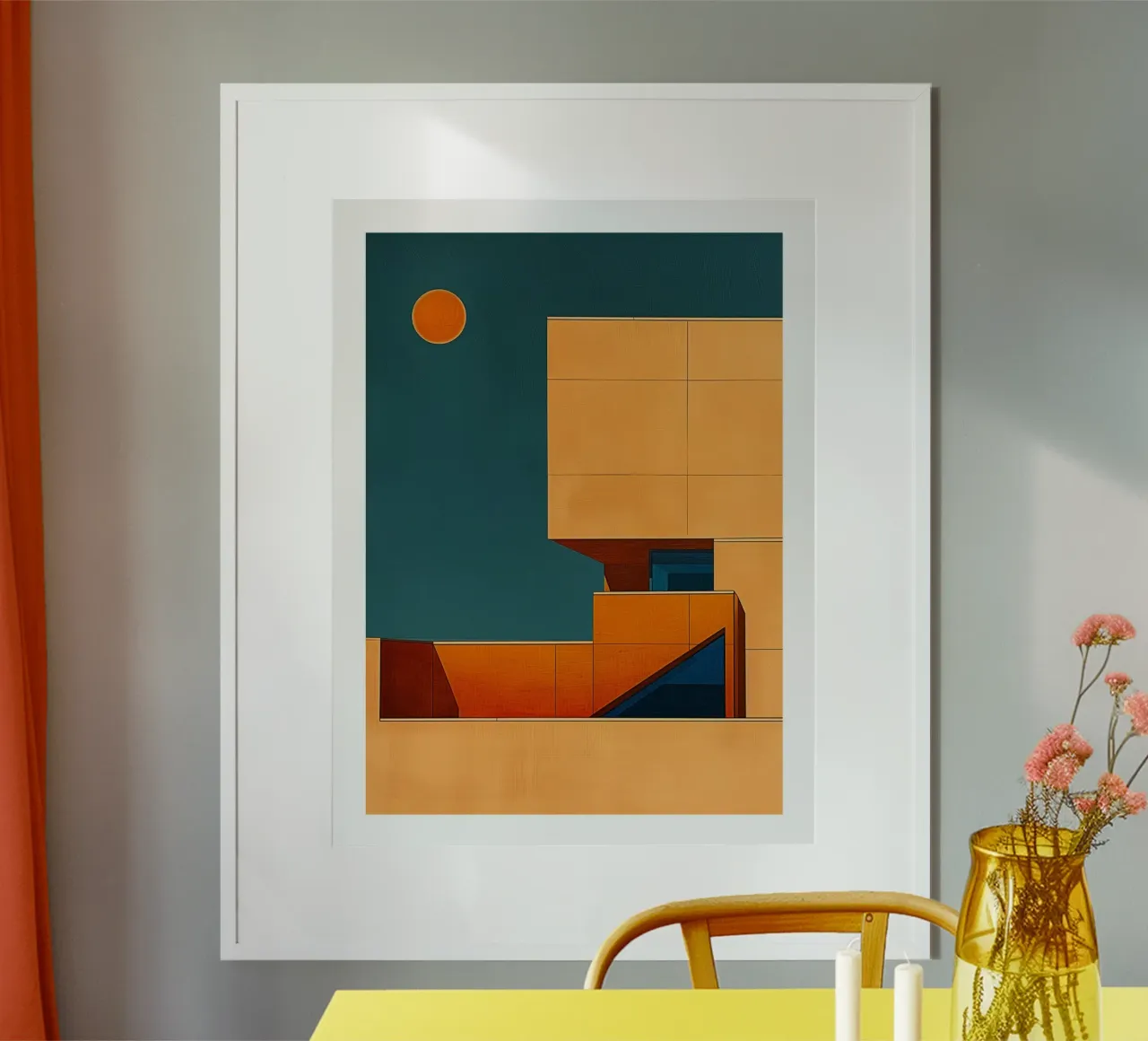 Zonnestructuur poster van DWA