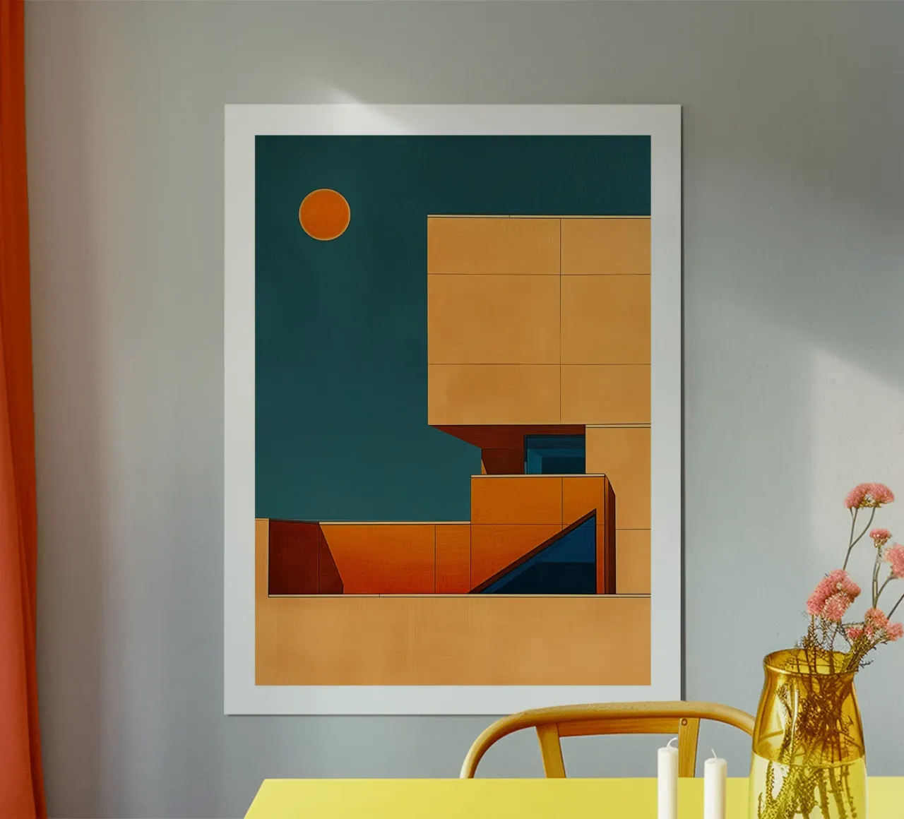 Zonnestructuur poster van DWA