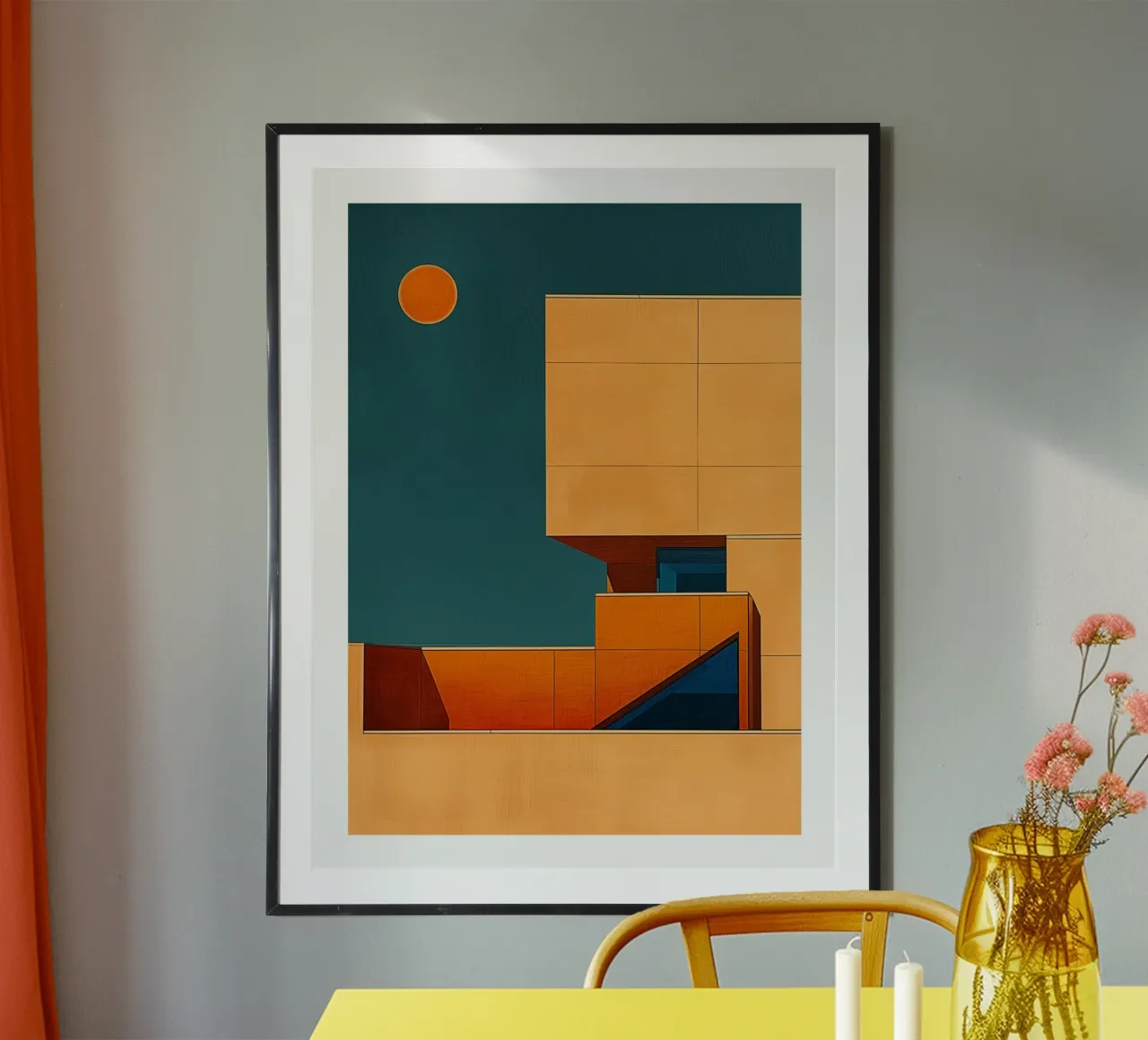 Zonnestructuur poster van DWA