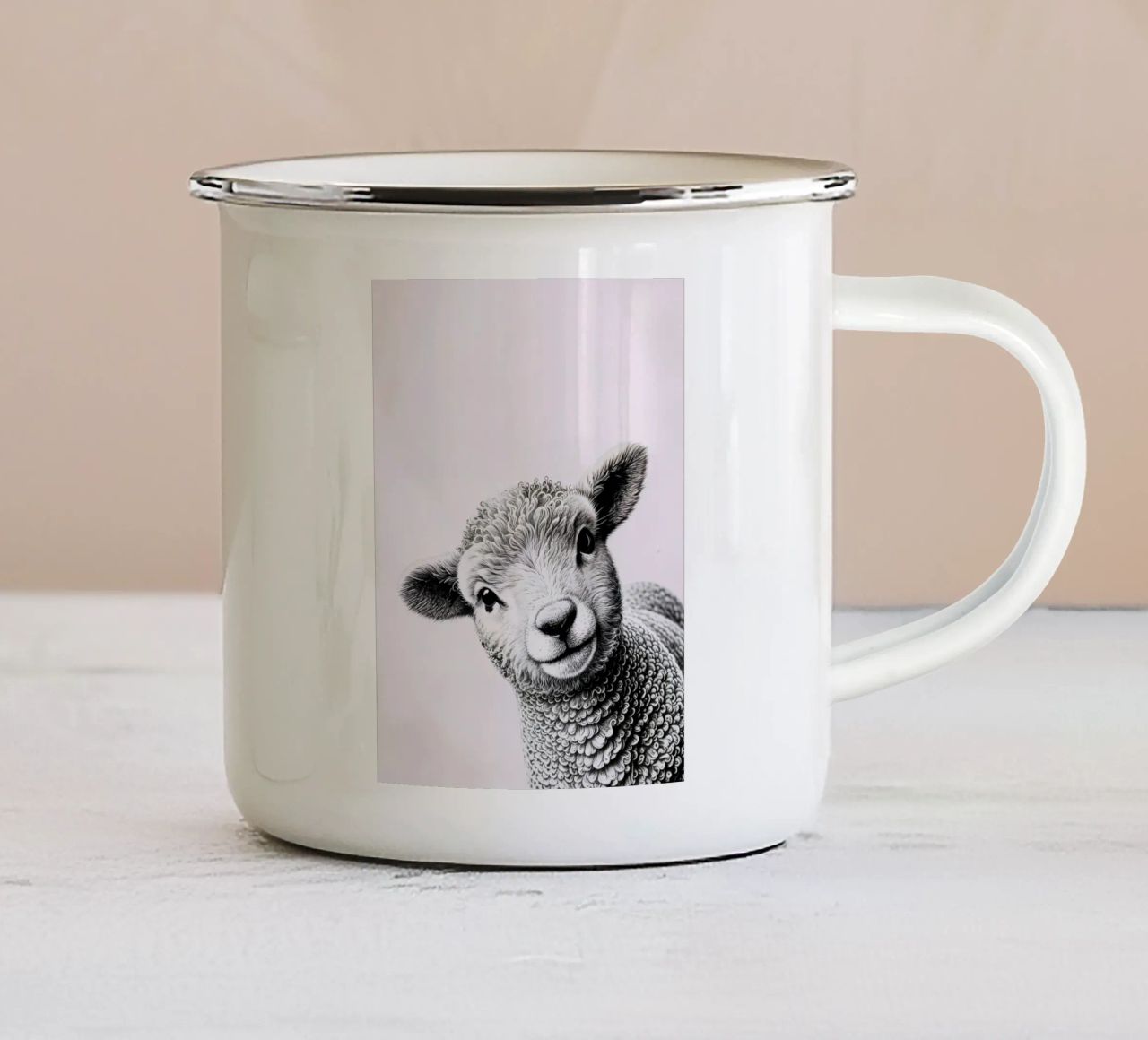 Agnello impertinente tazza in smalto da SnoopyAnimals
