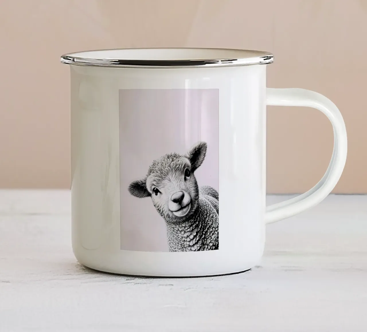 Agnello impertinente tazza in smalto da SnoopyAnimals