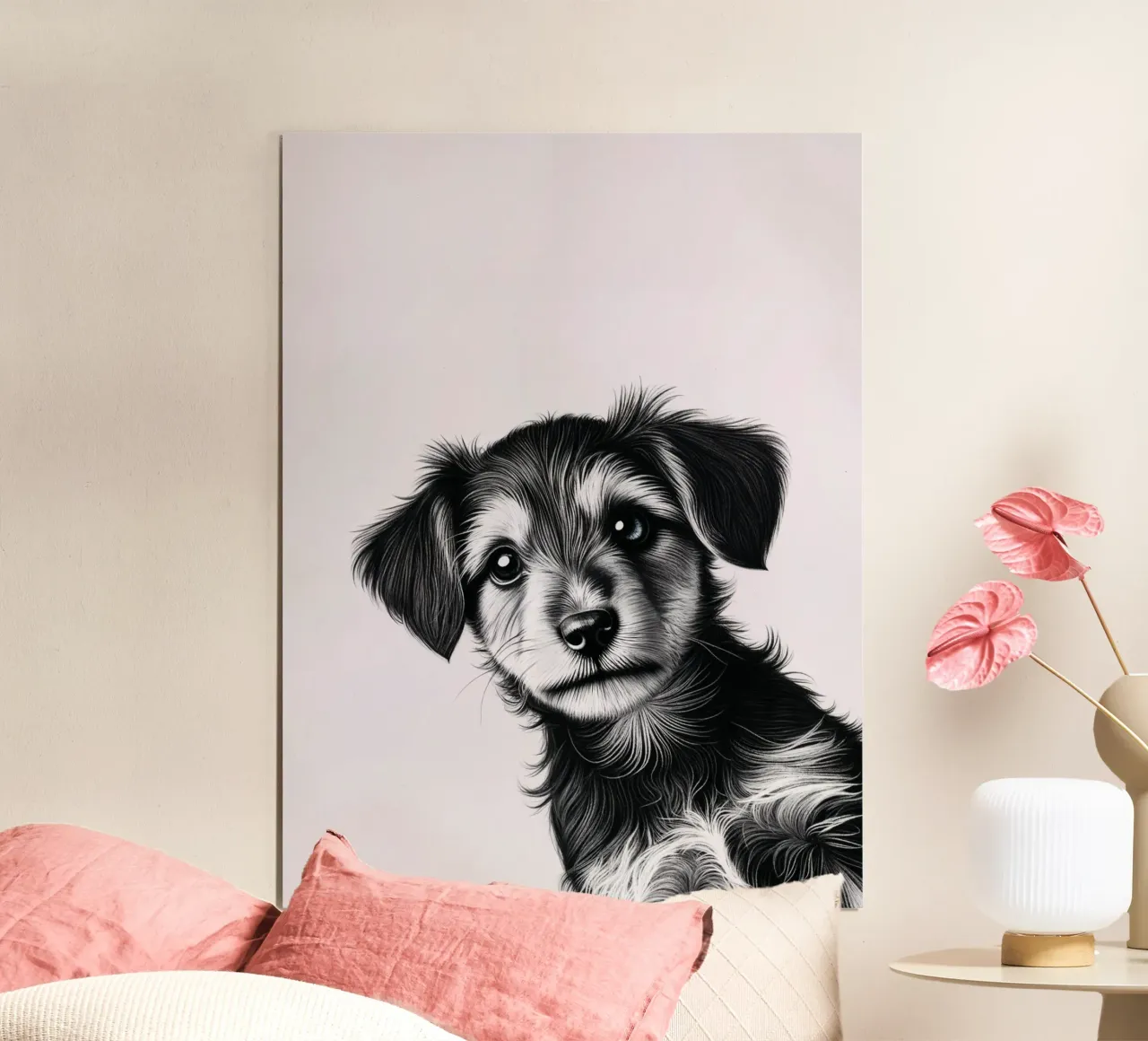 Cucciolo sfacciato poster con telaio in plastica da SnoopyAnimals