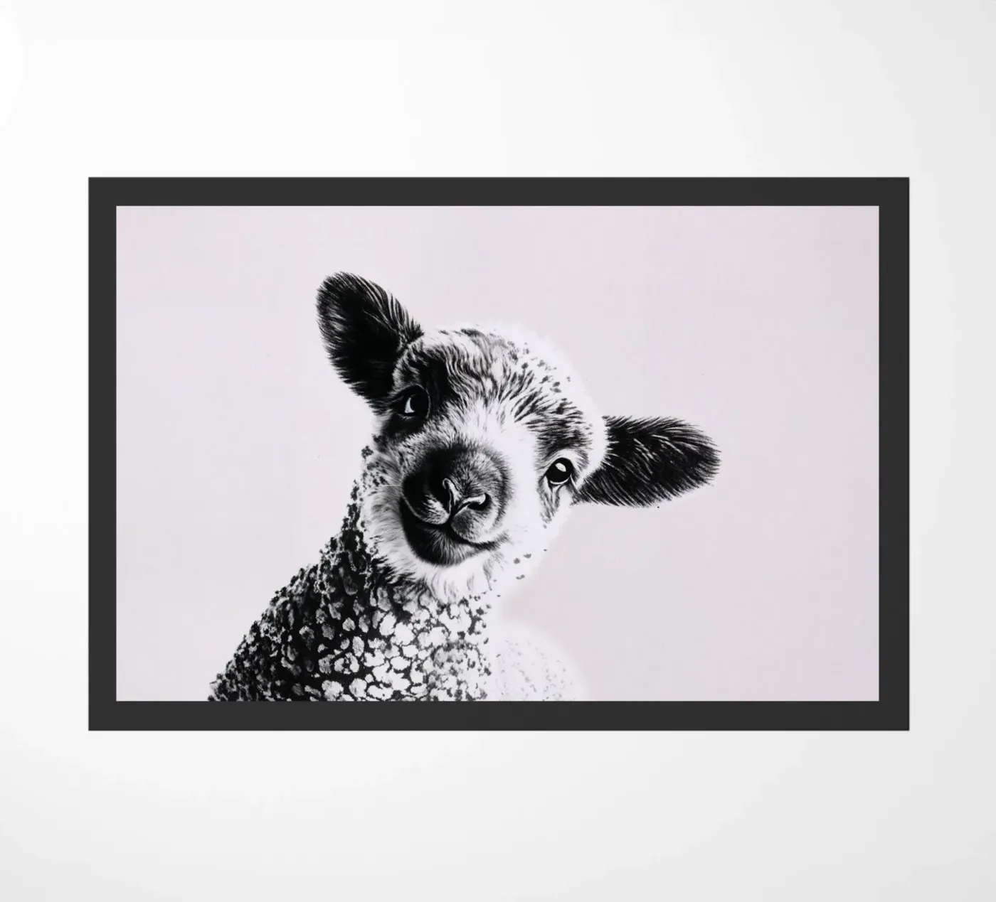 Cheeky Lamb doormat by SnoopyAnimals