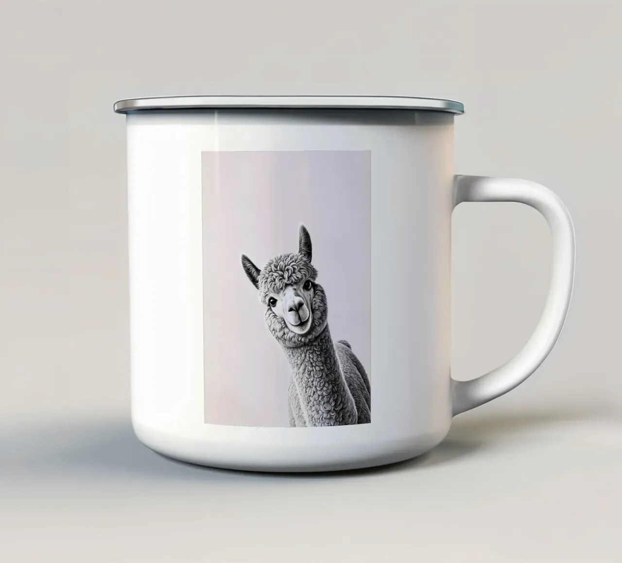 Lama impertinente tazza in smalto da SnoopyAnimals