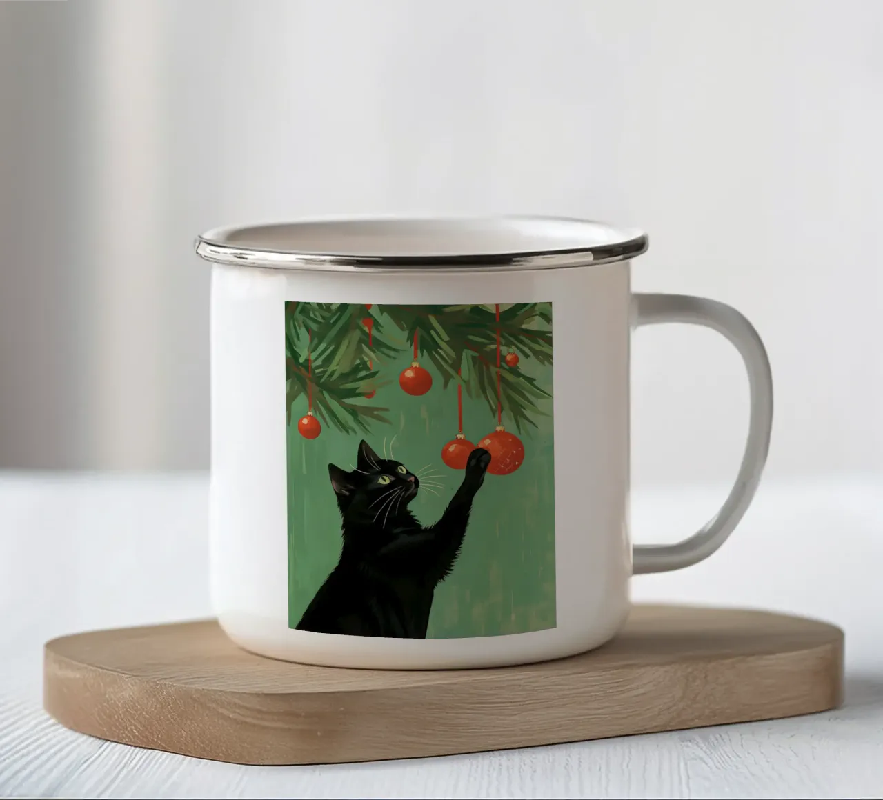 Recita di Natale tazza in smalto da DaarbyN