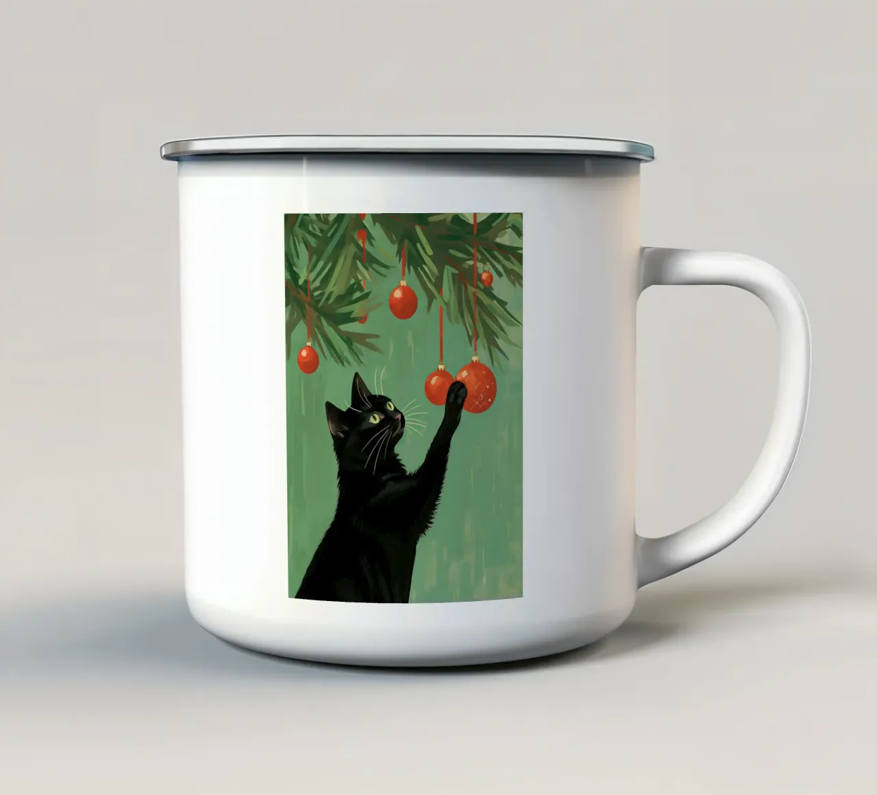 Recita di Natale tazza in smalto da DaarbyN