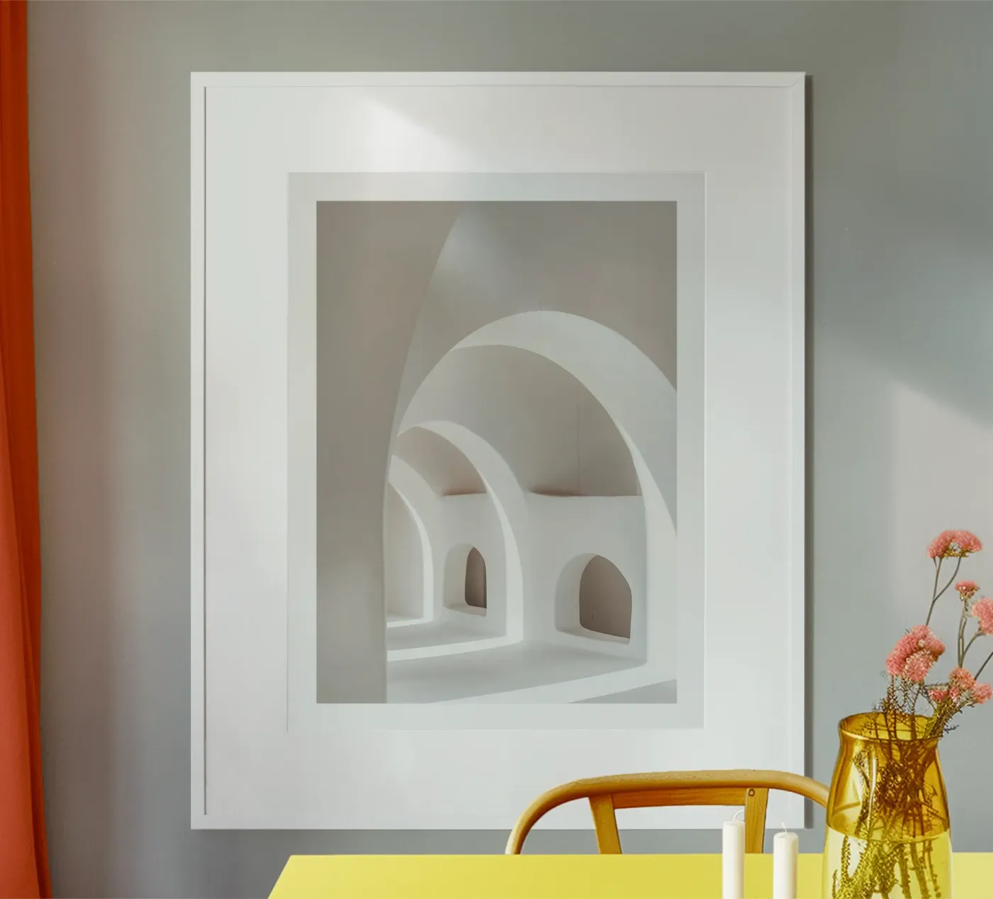 Witte bogen poster van DWA
