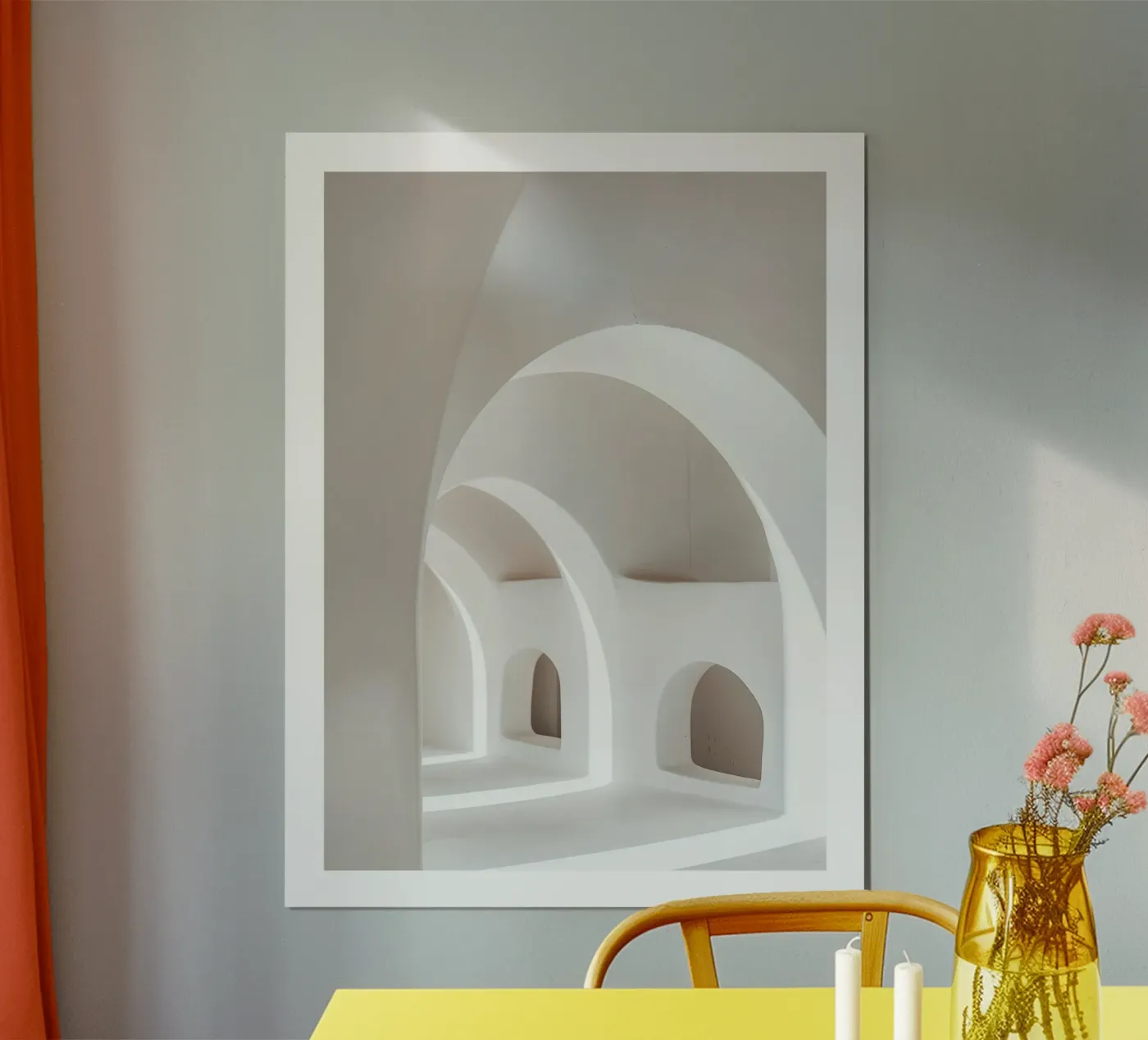 Witte bogen poster van DWA