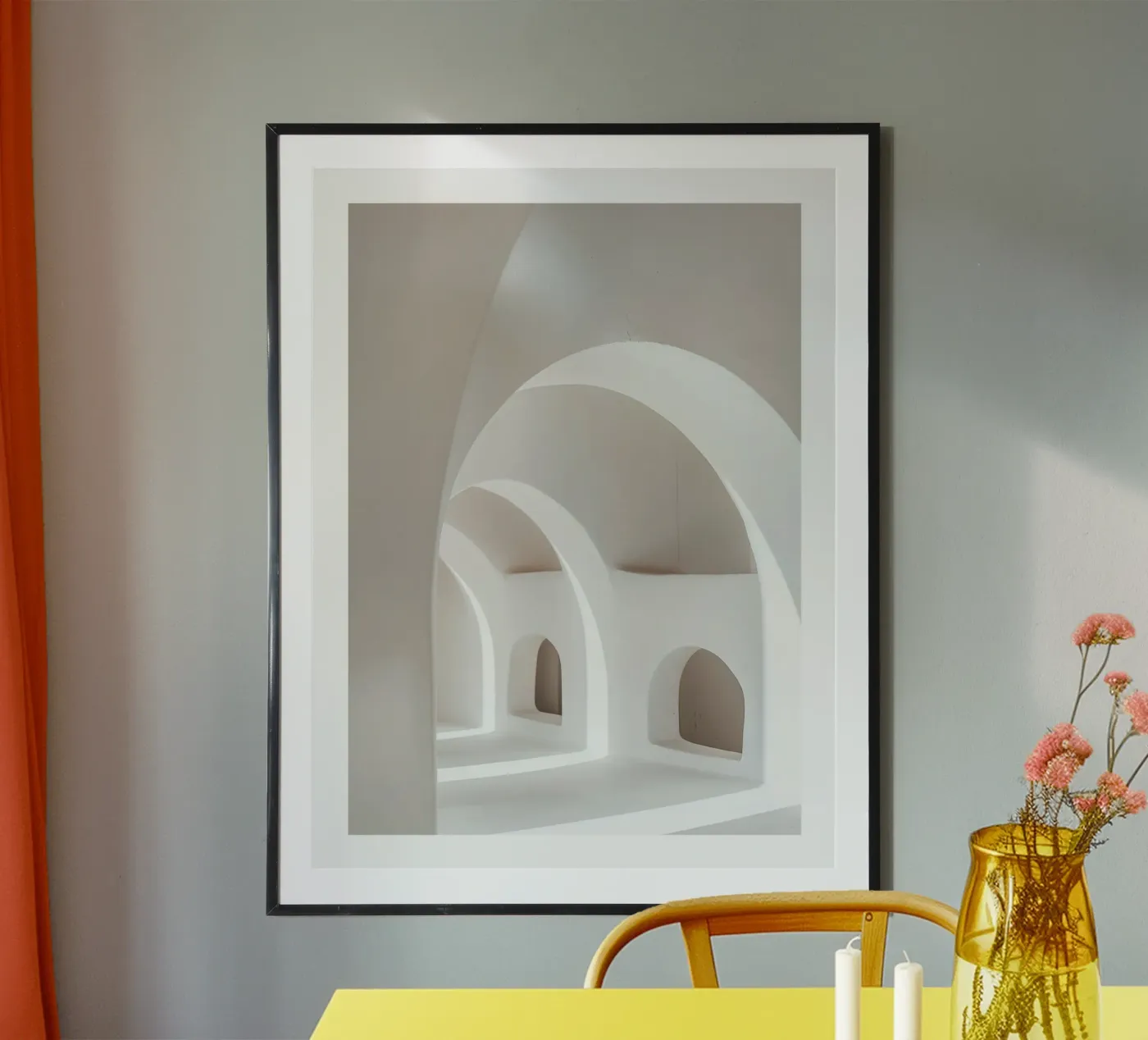 Witte bogen poster van DWA