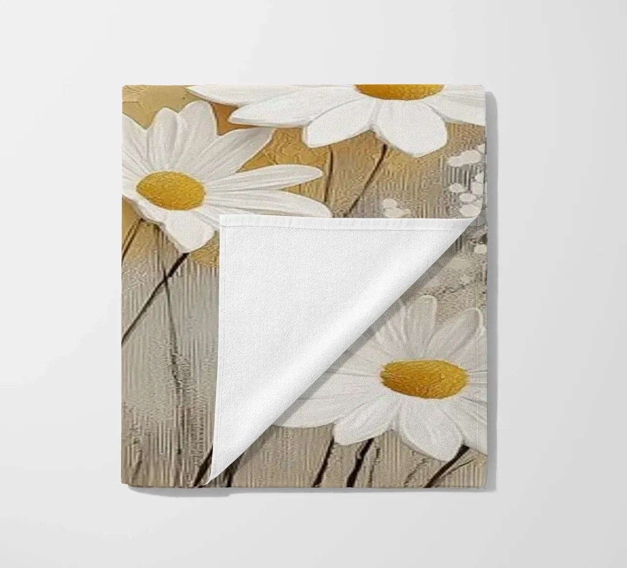 Fiori bianchi e gialli telo mare da Imagine