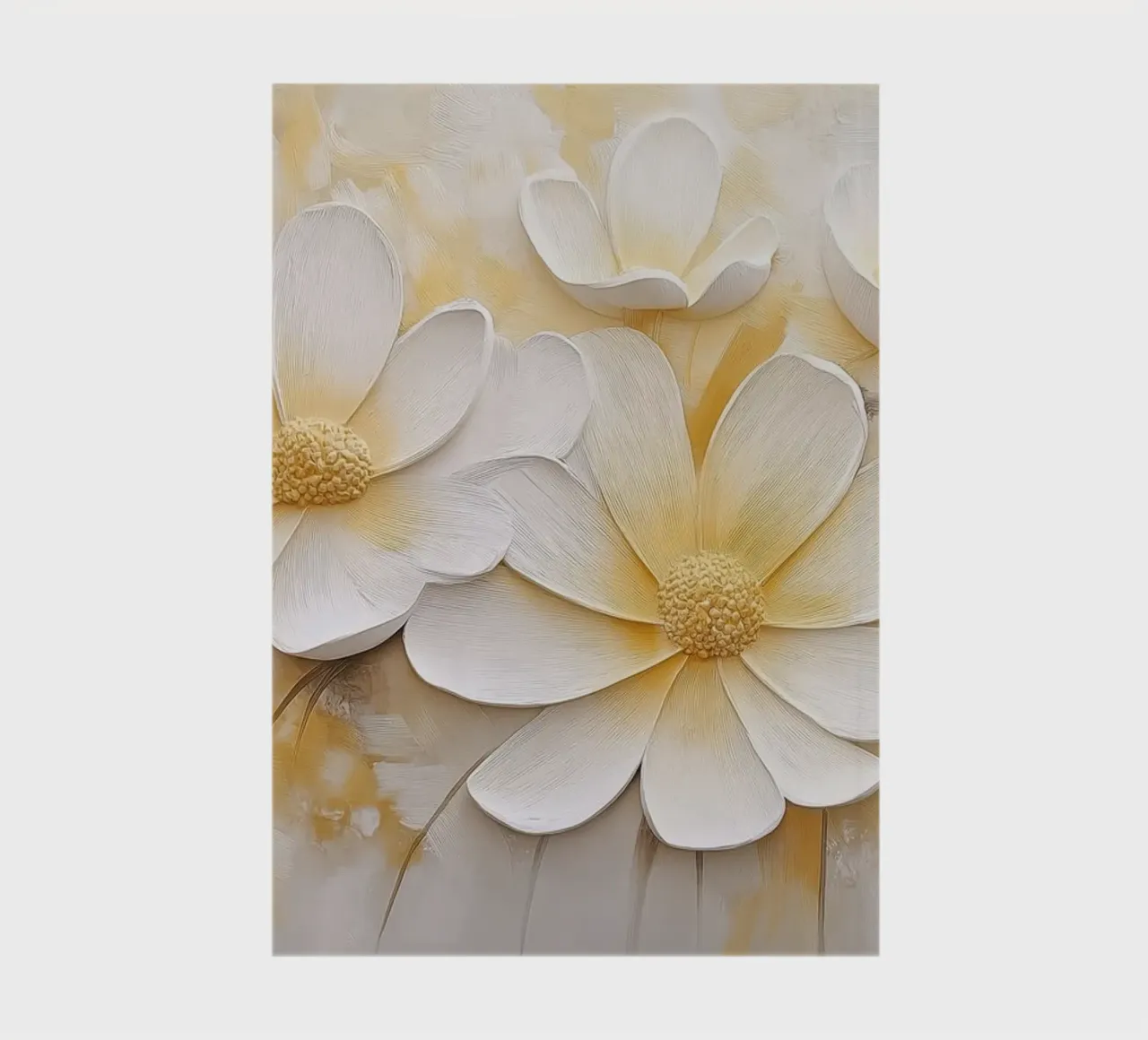 Flowers in white and yellow notebook by Imagine