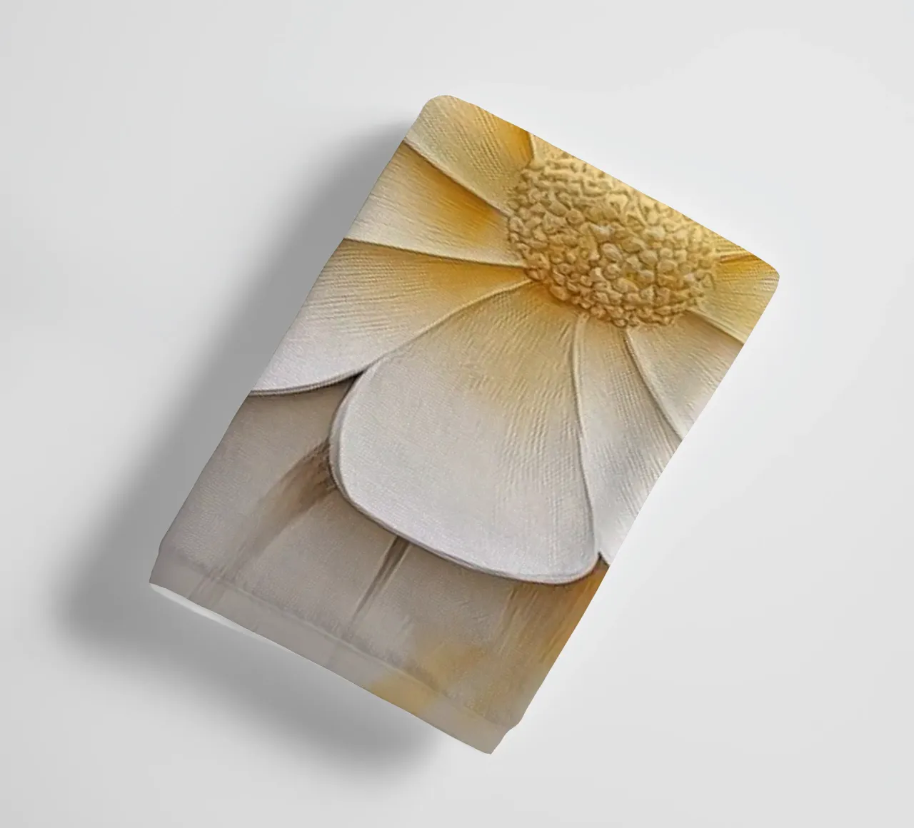 Fiori bianchi e gialli asciugamano da bagno da Imagine
