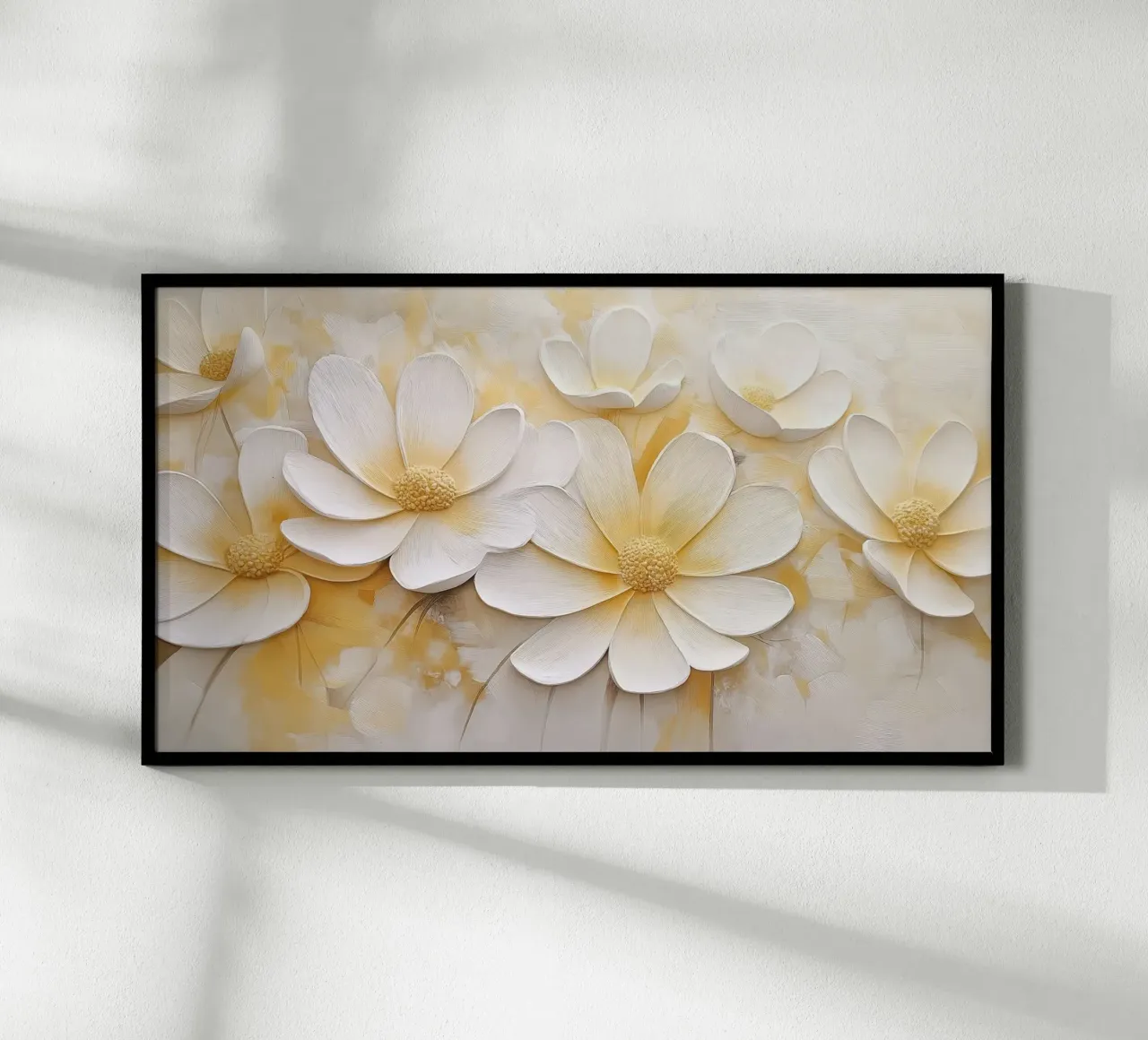 Fiori bianchi e gialli carta hahnemühle da Imagine