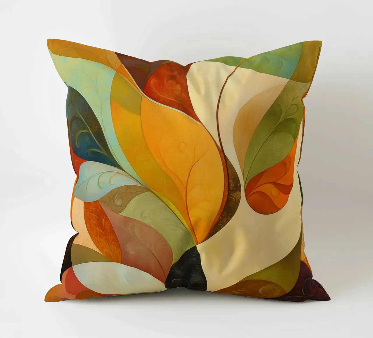 Abstract botanisch decorative cushion by Imagine