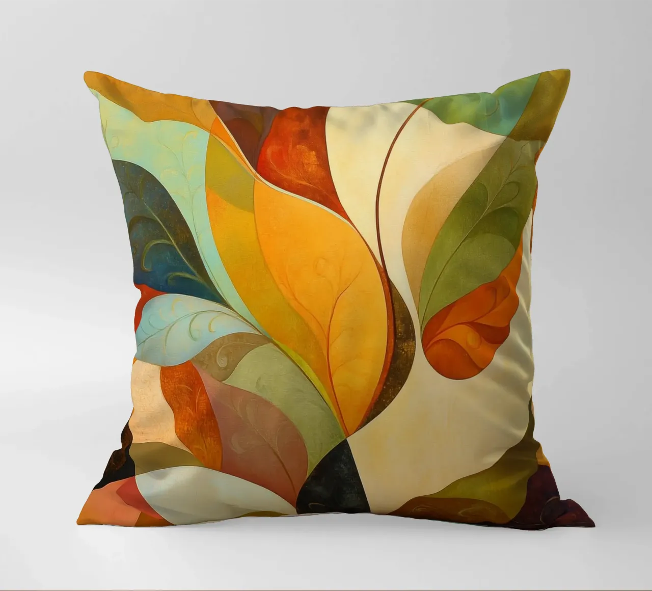 Abstract botanisch decorative cushion by Imagine